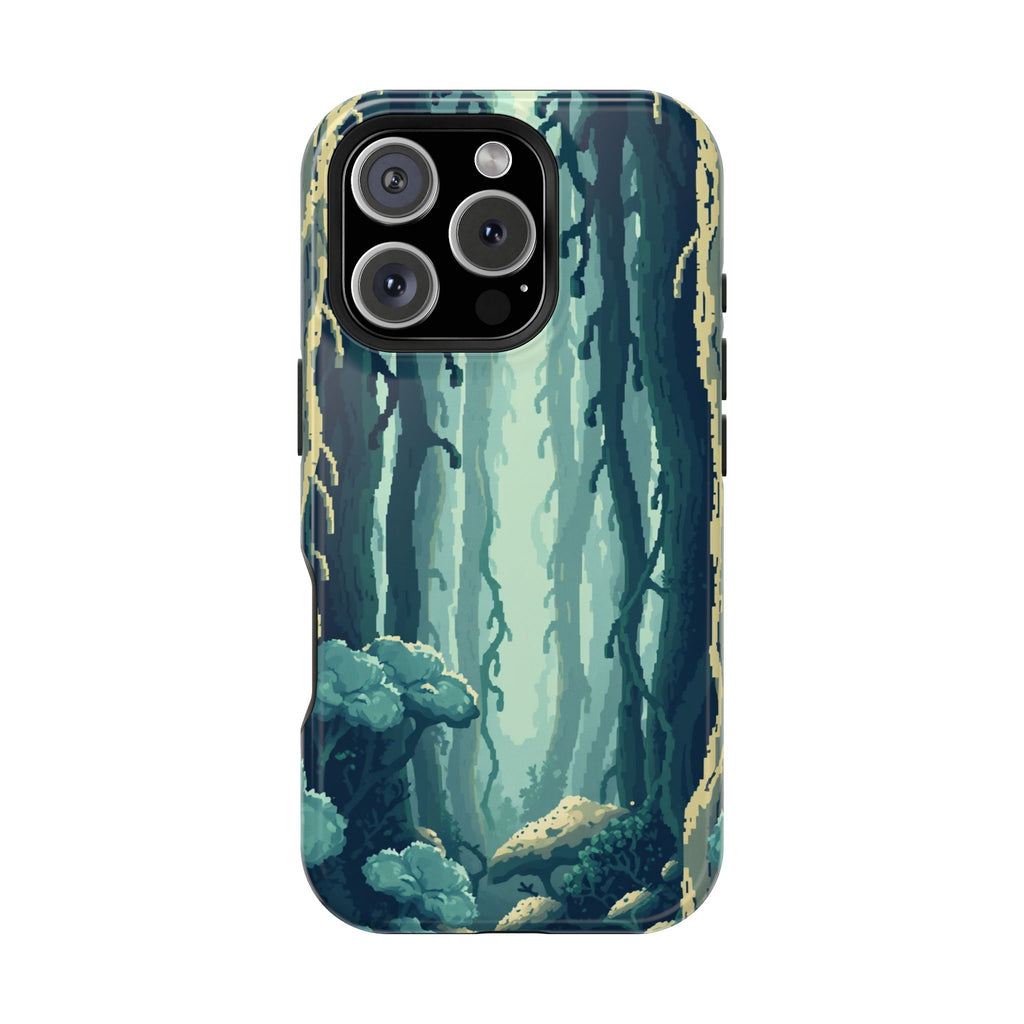 iPhone Kelp Forest Pixel Art -Bit Bold Modern Everyday Snap Case · iPhone Case