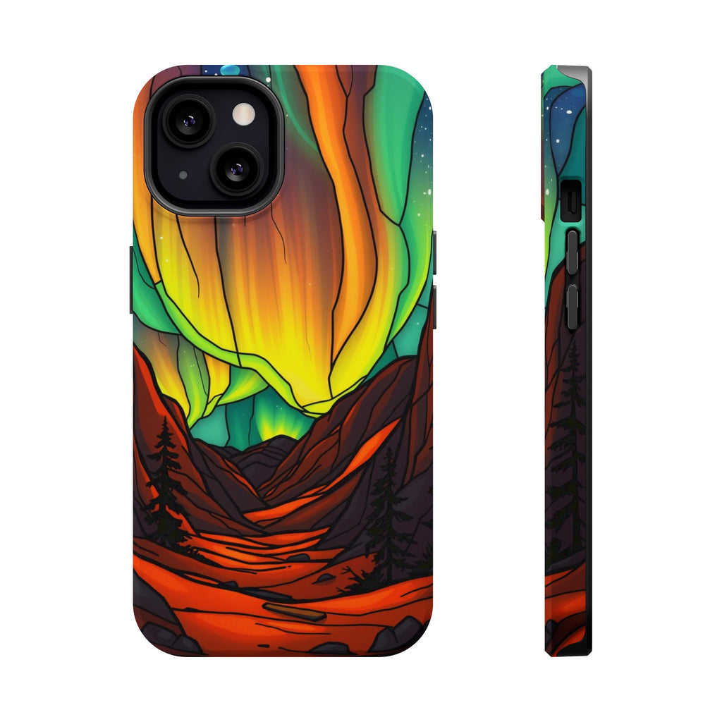 iPhone Vibrant Northern Lights Design Slim Everyday Designer Case · iPhone Case