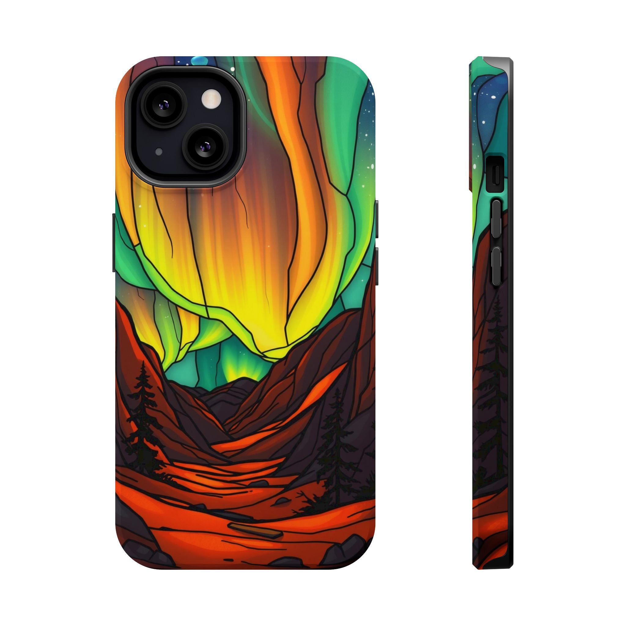 iPhone Vibrant Northern Lights Design Slim Everyday Designer Case · iPhone Case