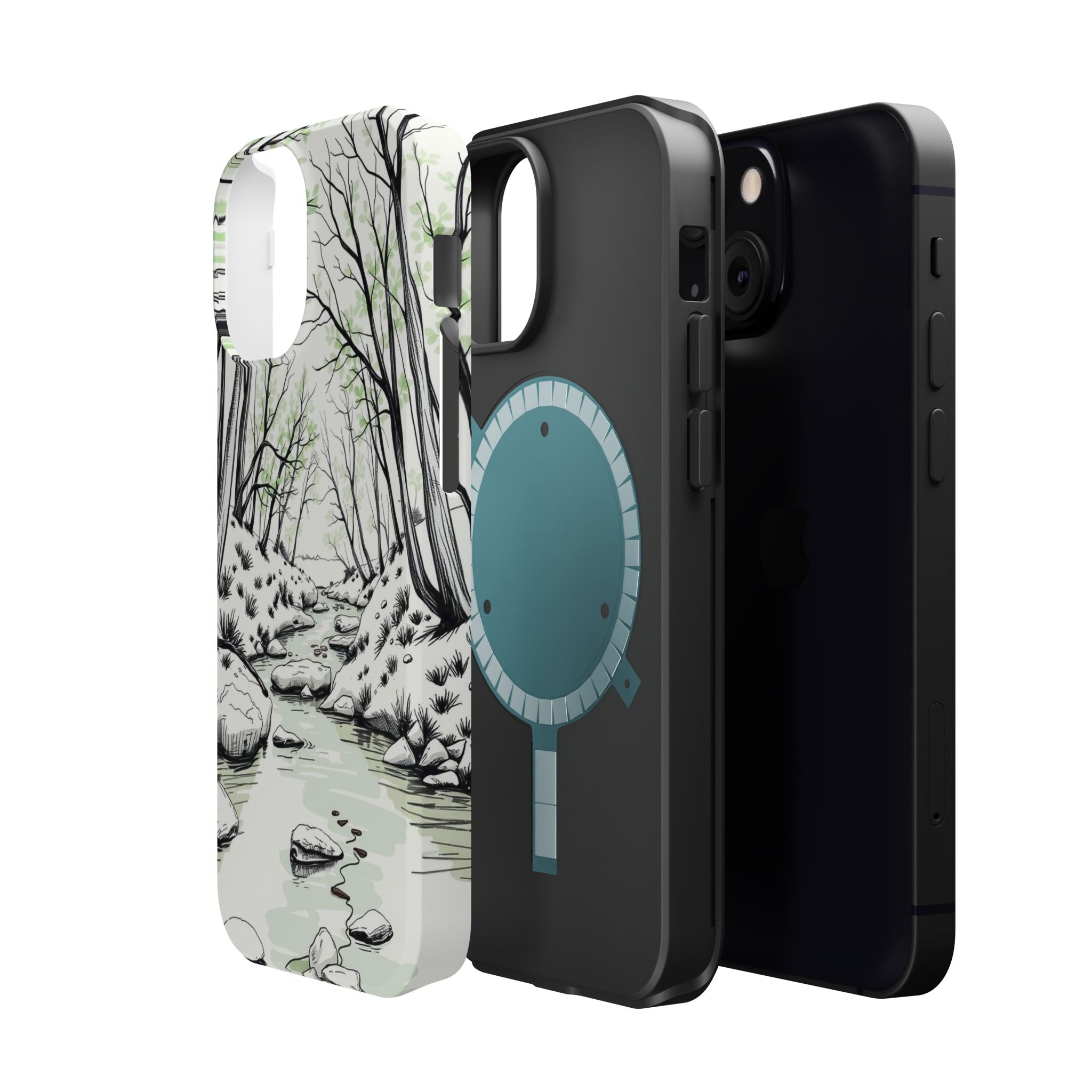 iPhone Sage And Ivory Spring Creek Bold Modern Everyday Snap Case · iPhone Case