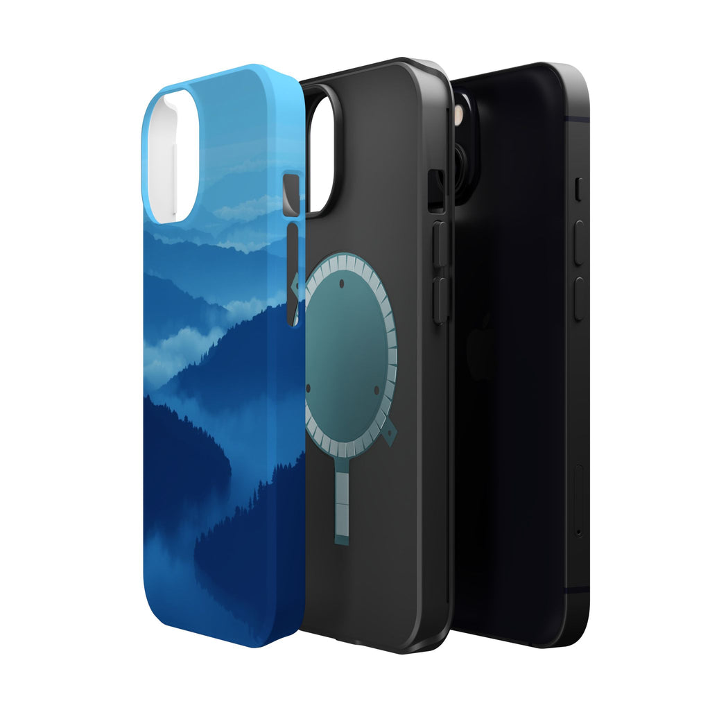iPhone Fog Rolling Over Hills Pixel Art -Bit Slim iPhone Everyday · iPhone Case