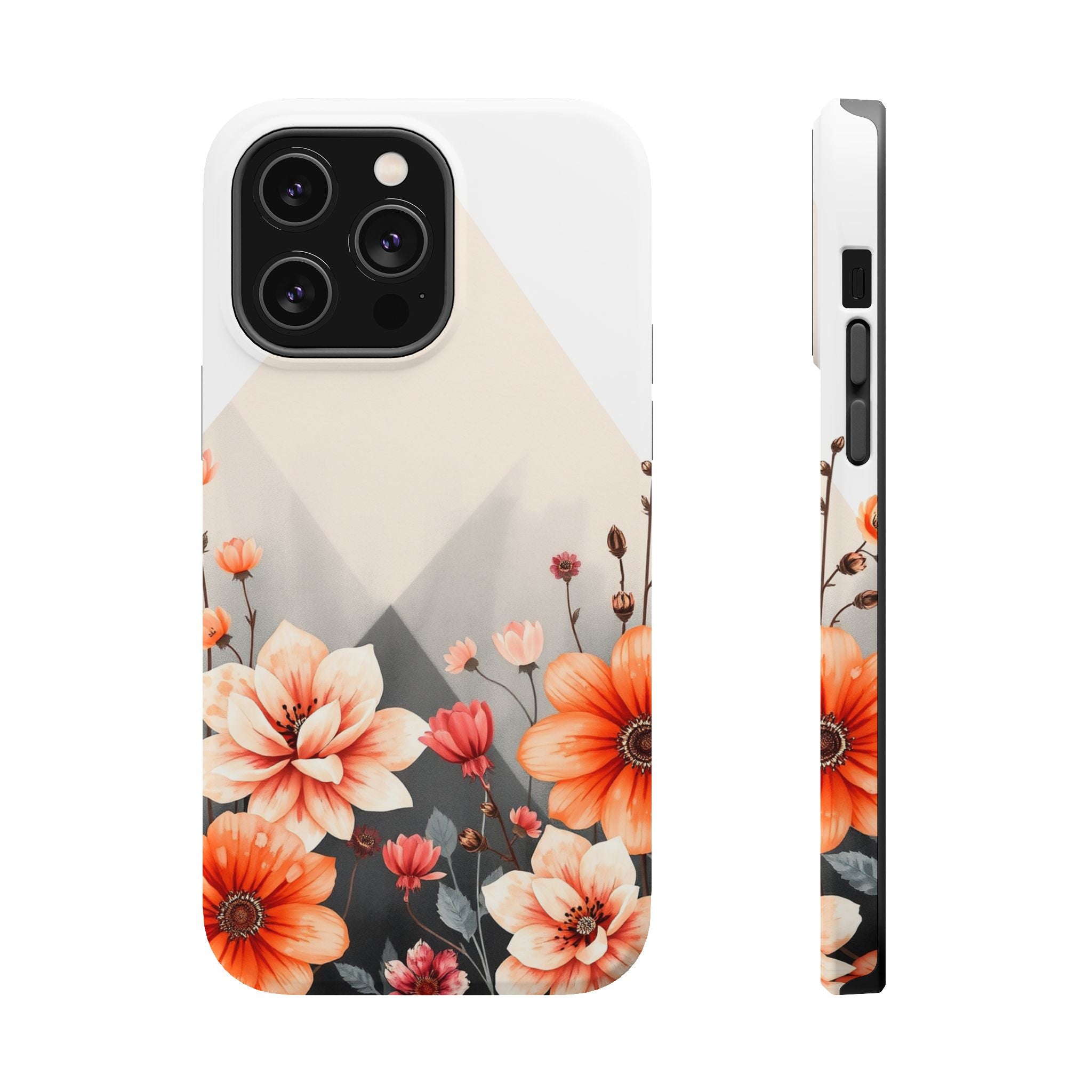 iPhone Floral Geometric Vibrant Design Slim Snap Case · iPhone Case