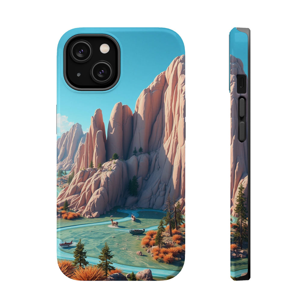 iPhone Pine Ridge Electric Art Slim Everyday Designer Case · iPhone Case