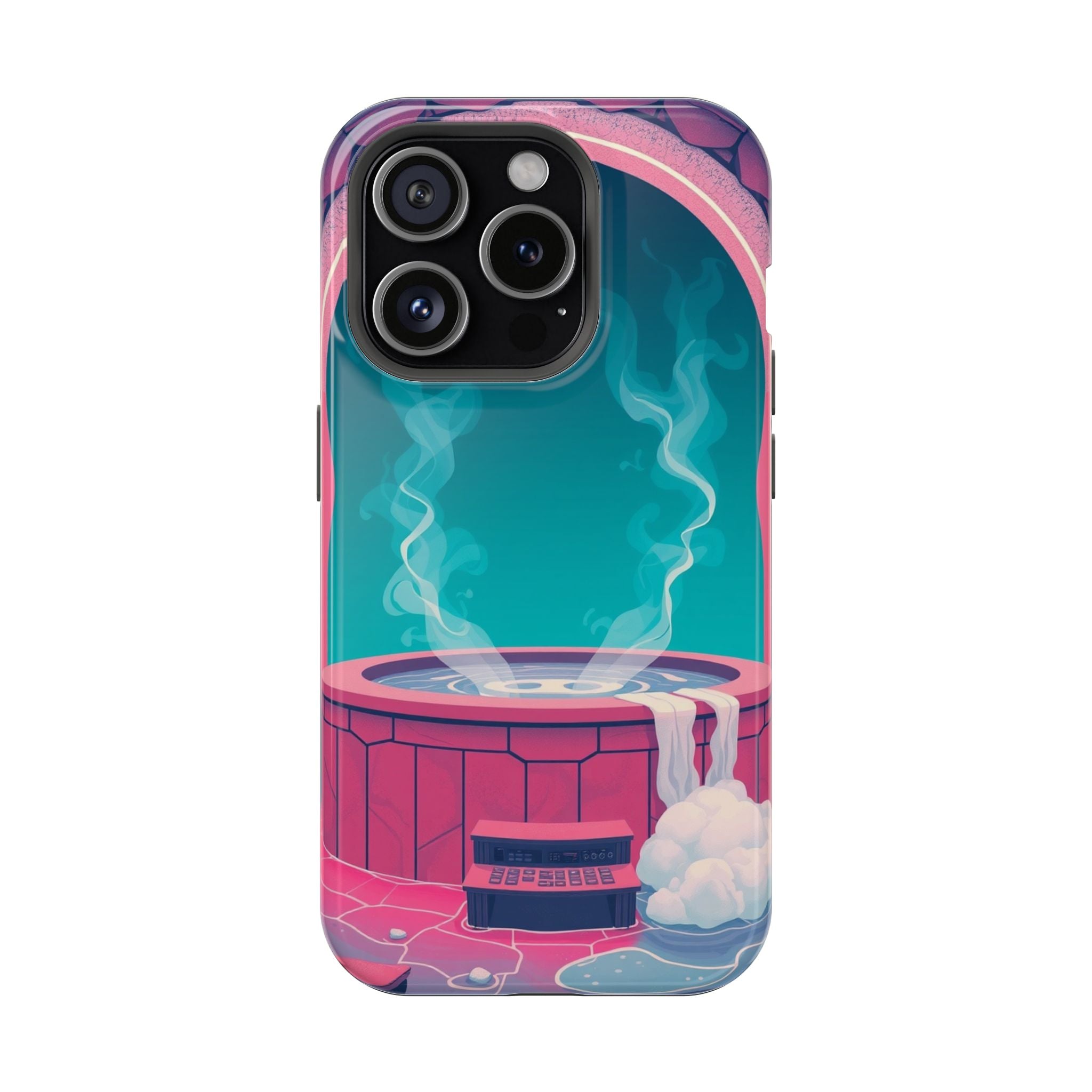 iPhone Hot Spring Steam Risograph Print Slim Everyday iPhone Designer · iPhone C