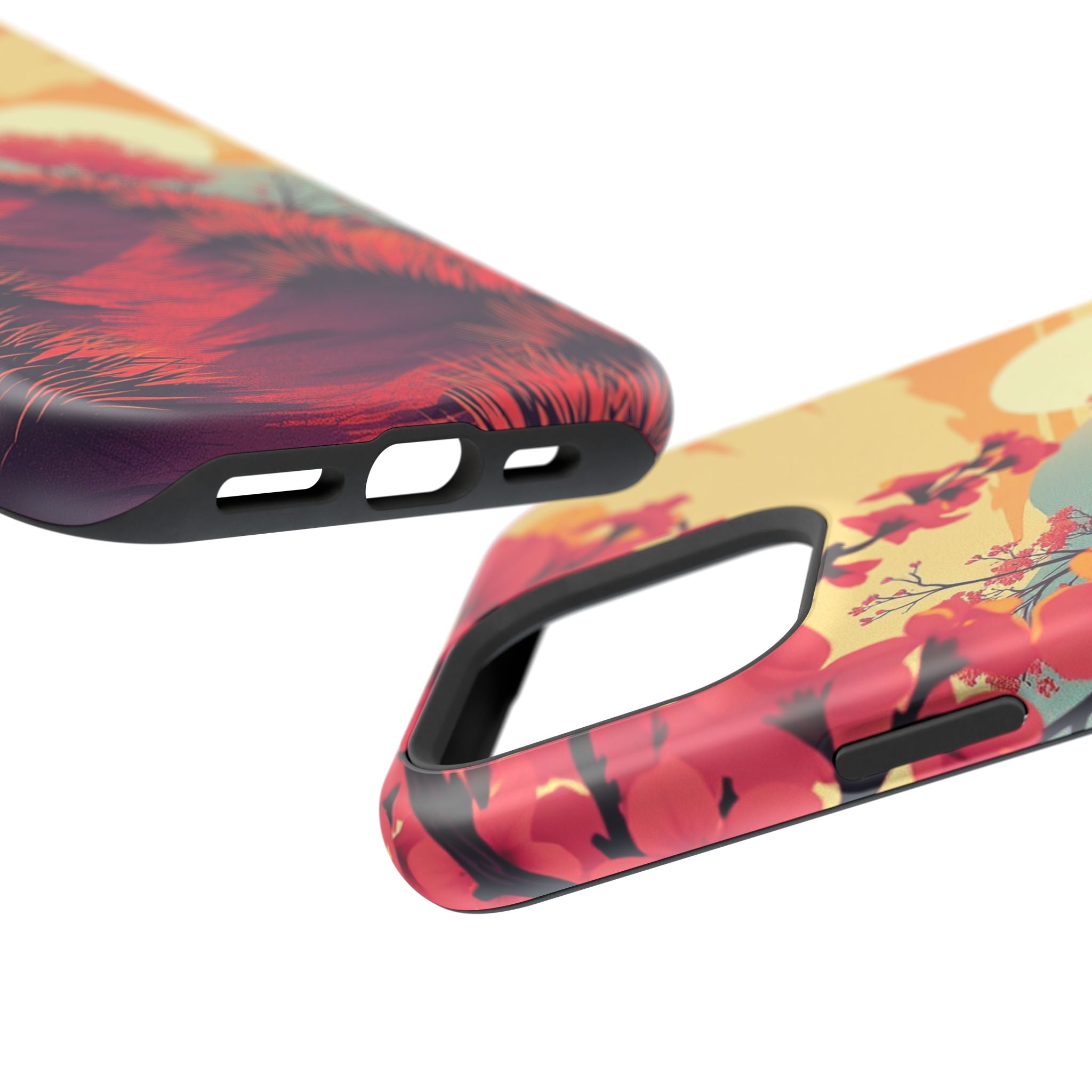 iPhone Sunset Amber And Peach Blossom Trail Soft iPhone 15 Finish · iPhone Case