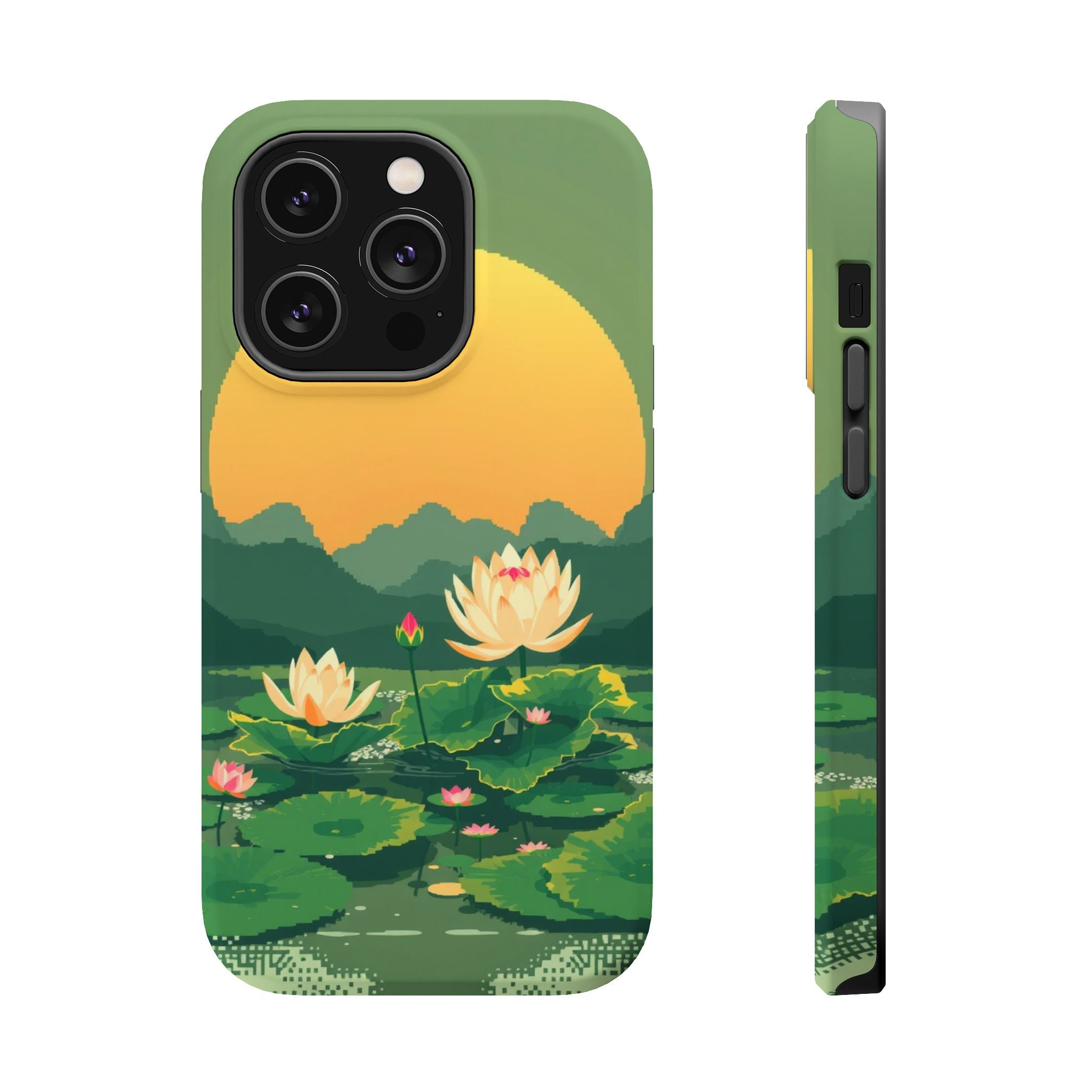 iPhone Lotus Pond Enchanted Art Slim Everyday Designer Case · iPhone Case