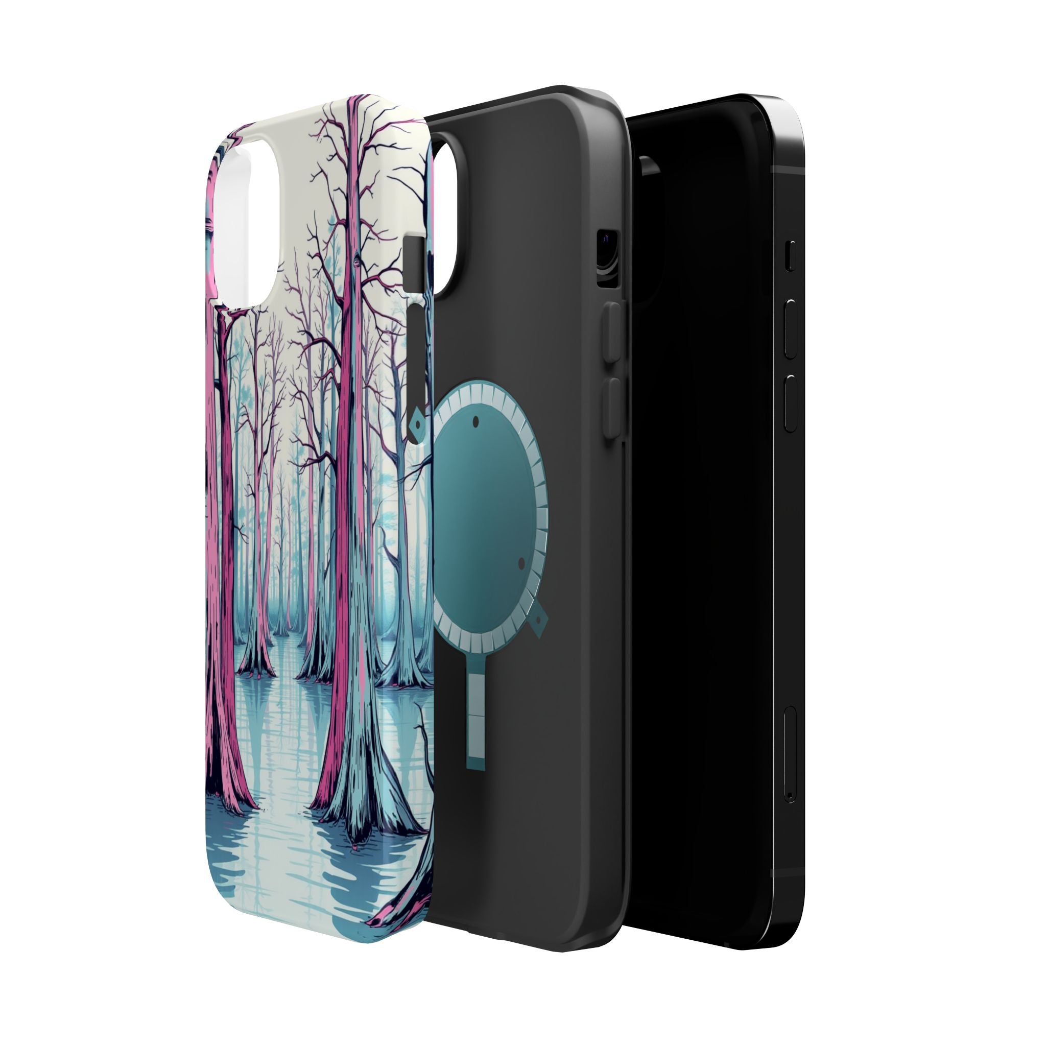iPhone Cypress Swamp Hand-Drawn Sketch Slim Everyday Designer Case · iPhone Case