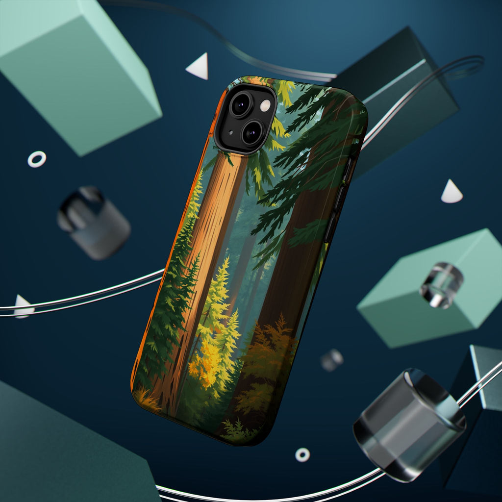 iPhone Redwood Forest Oil Painting Impressionist Clean iPhone Minimal · iPhone C