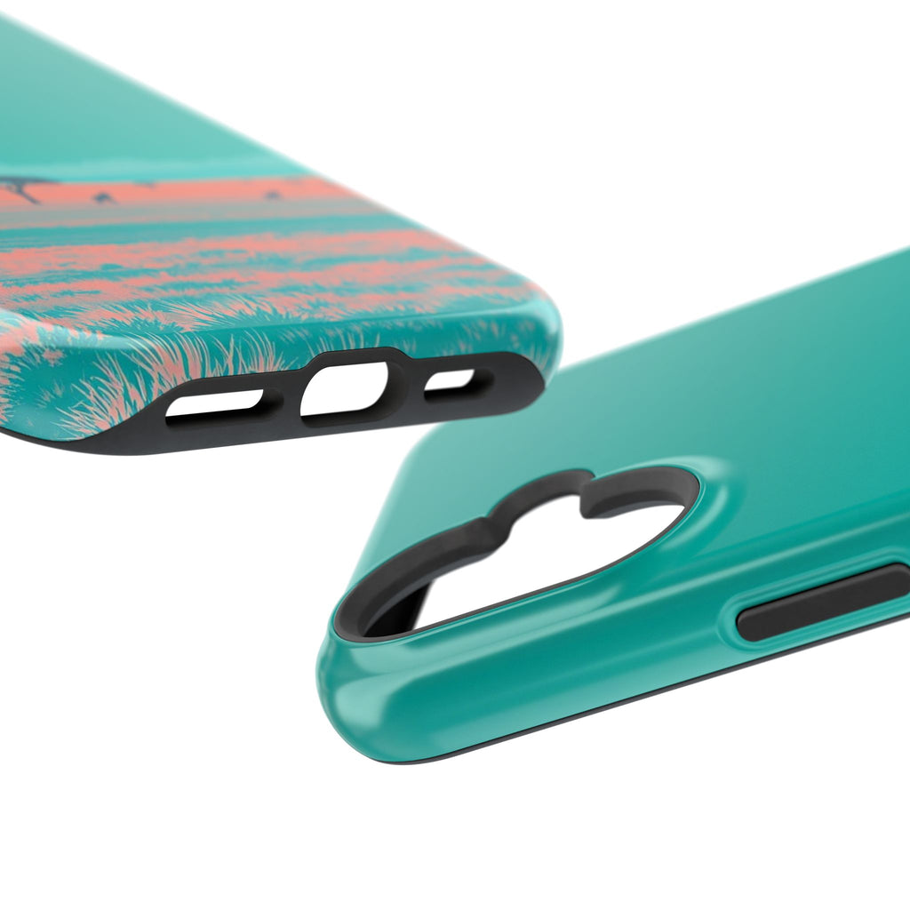 iPhone Savanna Horizon Risograph Print Slim Everyday Designer Case · iPhone Case