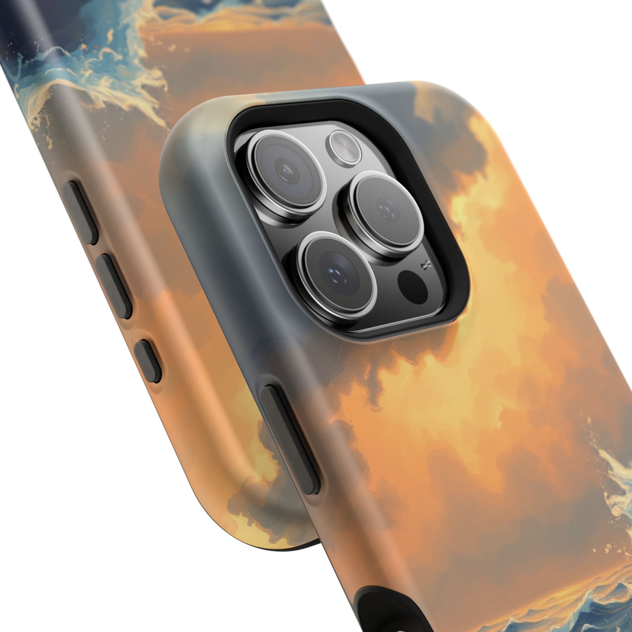 iPhone Sunset Amber And Peach Storm at Sea Slim iPhone Everyday · iPhone Case