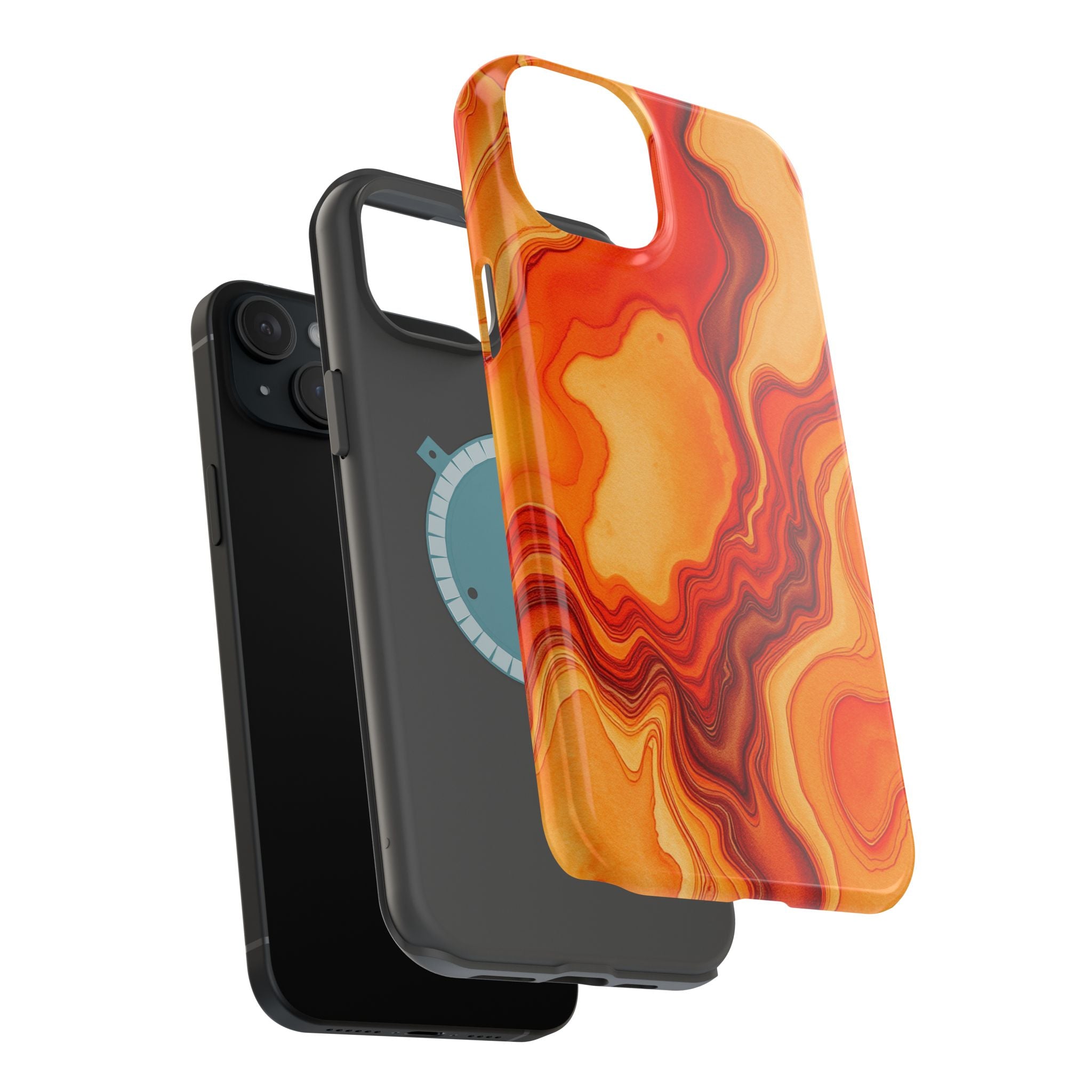 iPhone Fluid Art Vibrant Watercolor Slim Everyday Designer Case · iPhone Case