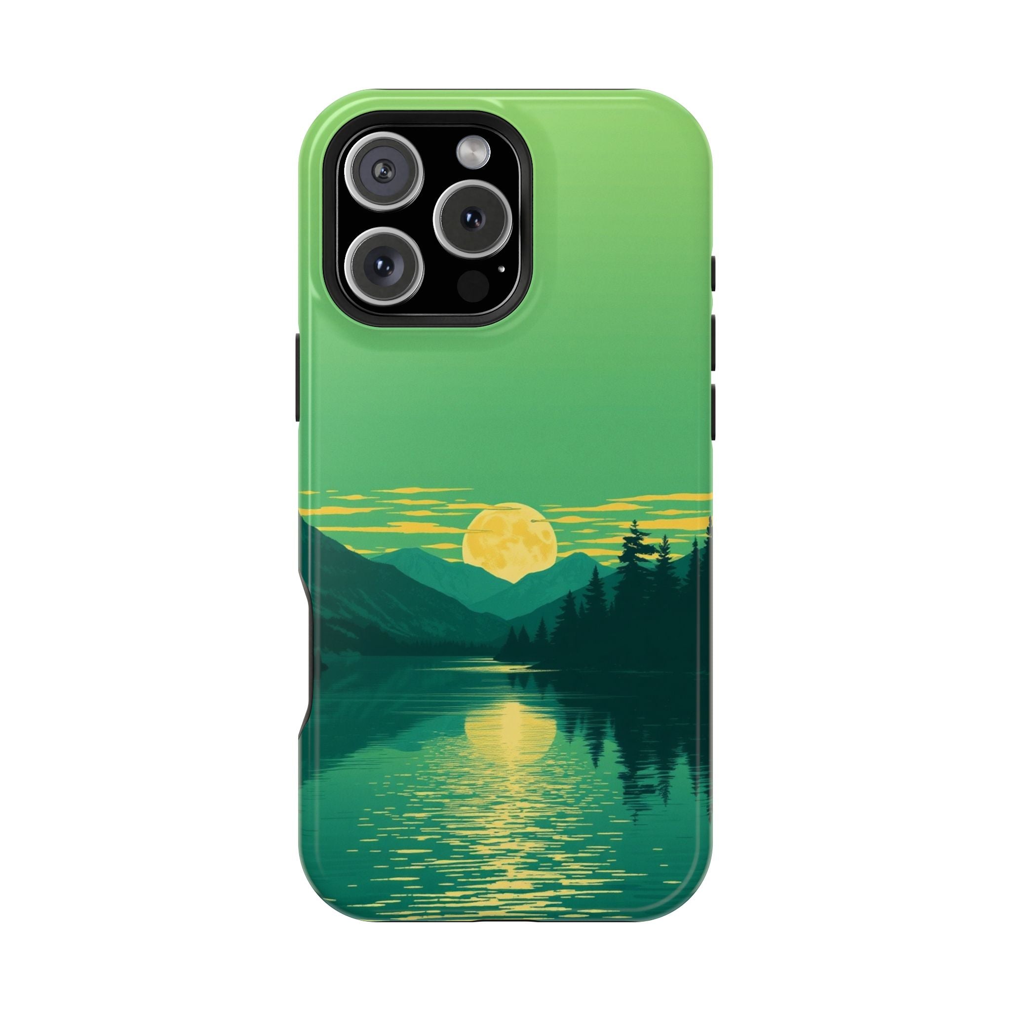 iPhone Lake at Twilight Risograph Print Slim Everyday iPhone Designer · iPhone C