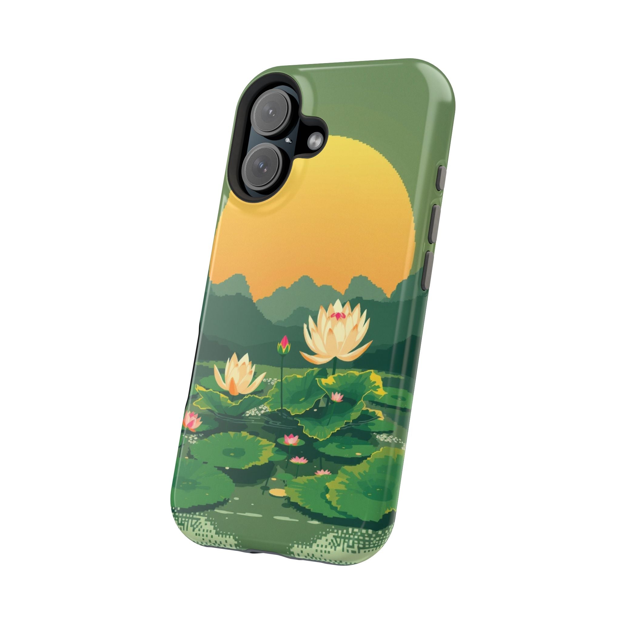 iPhone Lotus Pond Enchanted Art Slim Everyday Designer Case · iPhone Case
