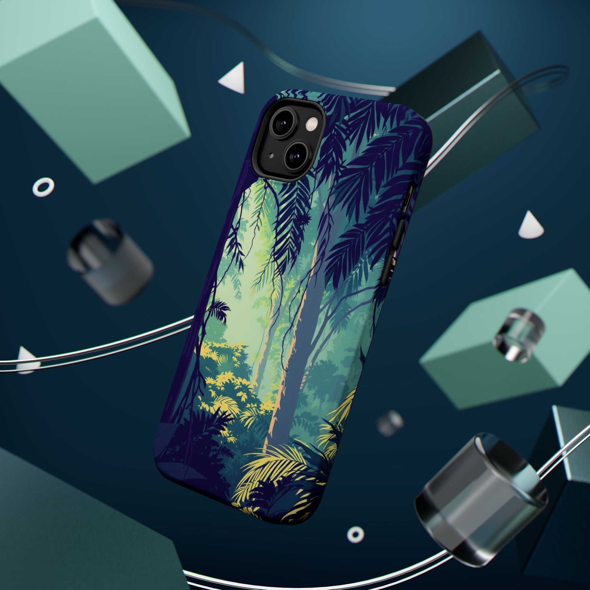 iPhone Mint And Blush Rainforest Canopy Slim Everyday iPhone Designer · iPhone C