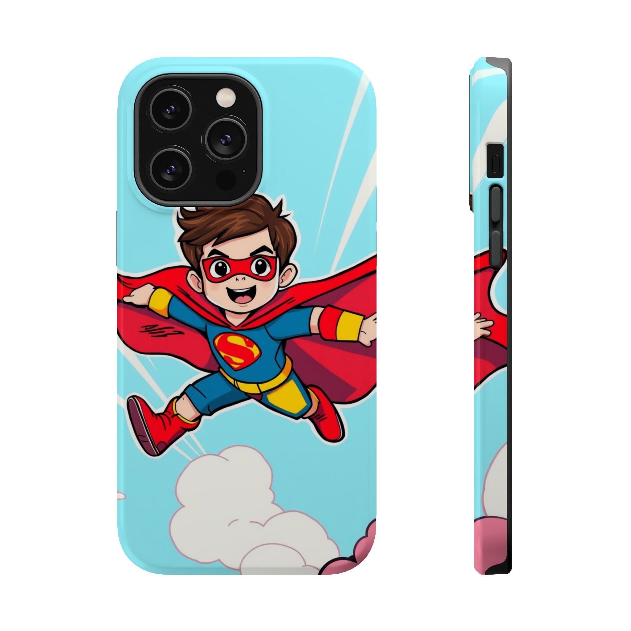 iPhone Kid Superhero Flying Kids Fun iPhone Phone Case Gift Slim · iPhone Case