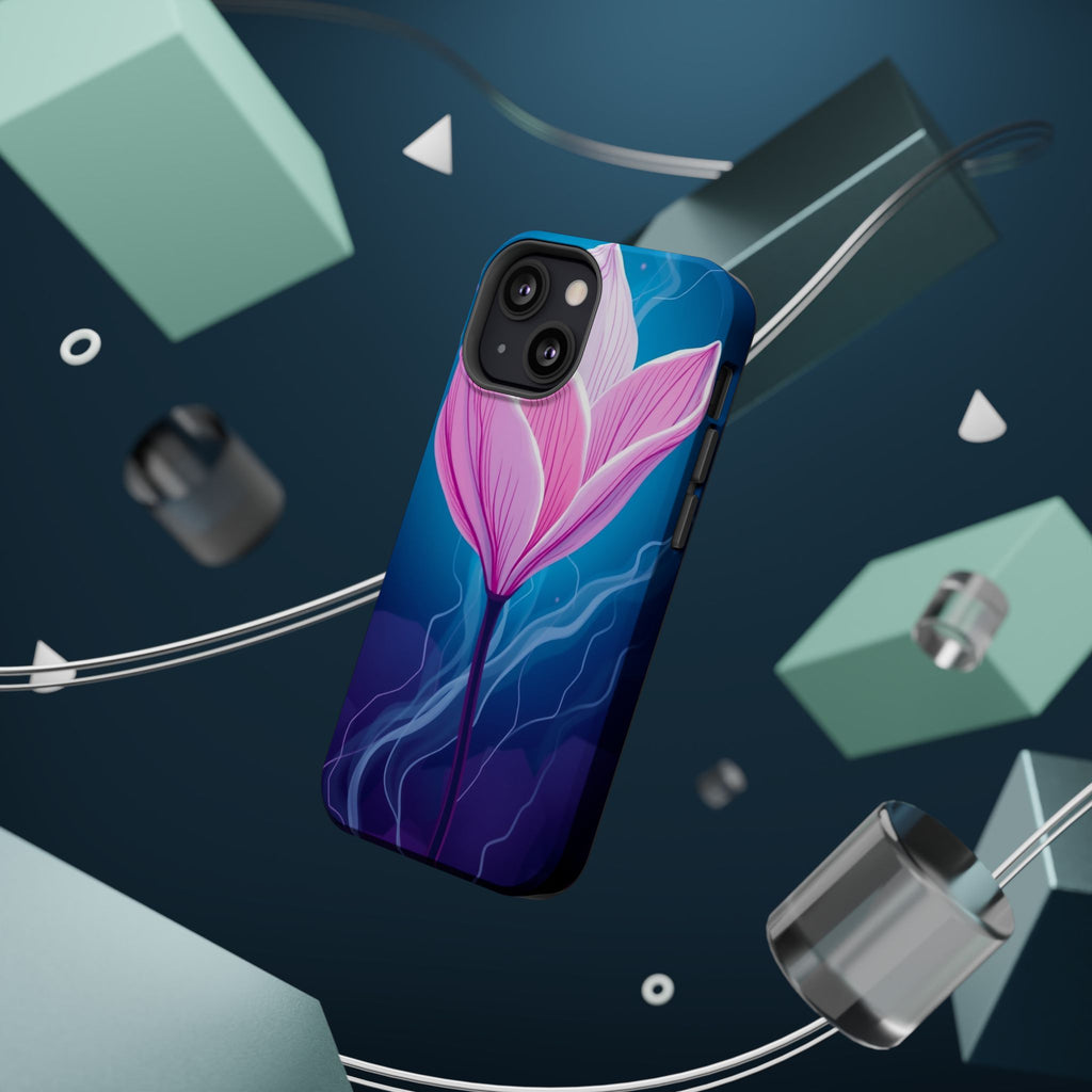 iPhone Cyan And Magenta Petal Storm Slim Everyday Designer Case · iPhone Case