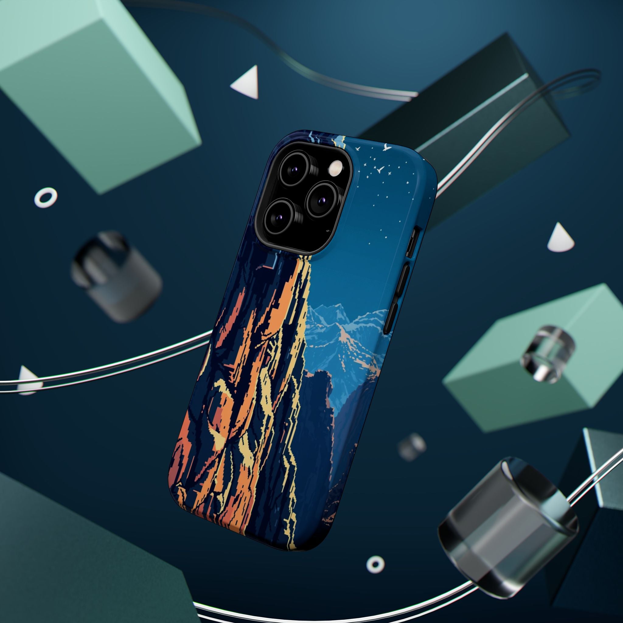 iPhone Midnight Blue And Silver Canyon Wall Slim iPhone Everyday · iPhone Case