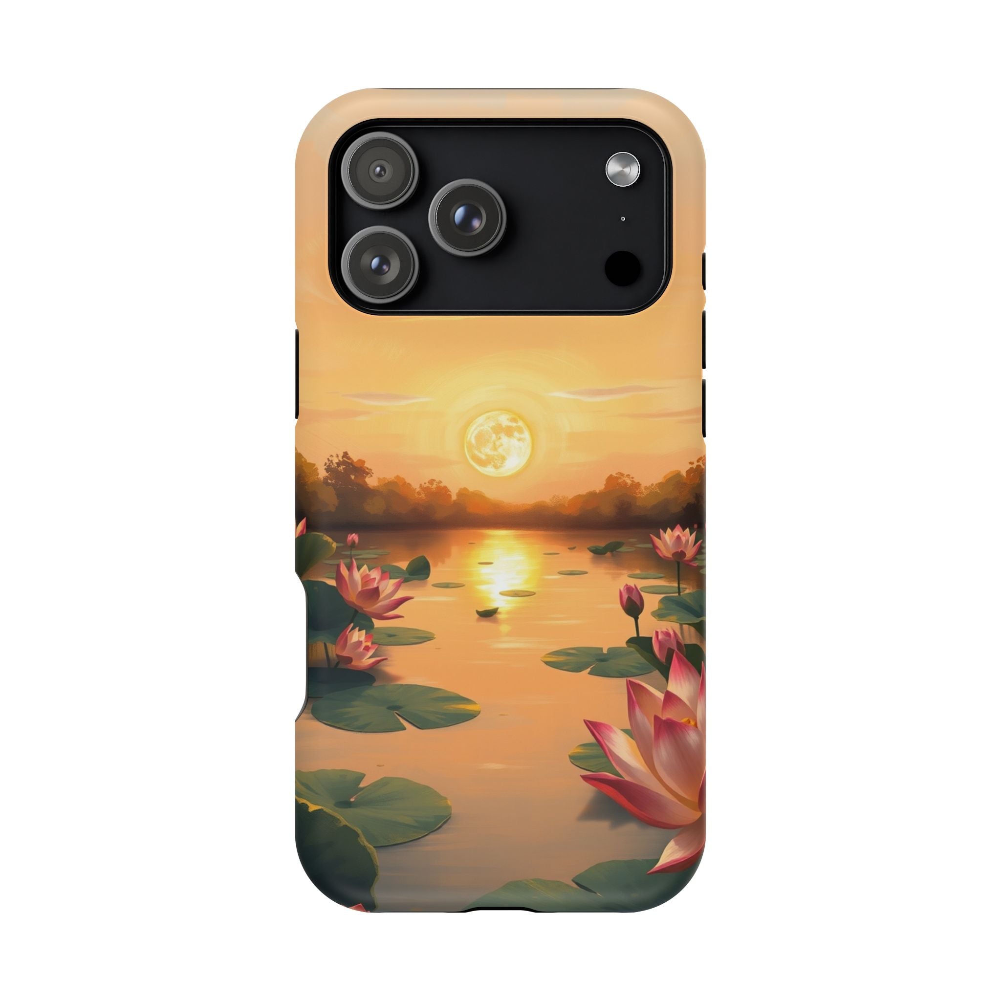 iPhone Lotus Pond Oil Painting Impressionist Slim iPhone Everyday · iPhone Case