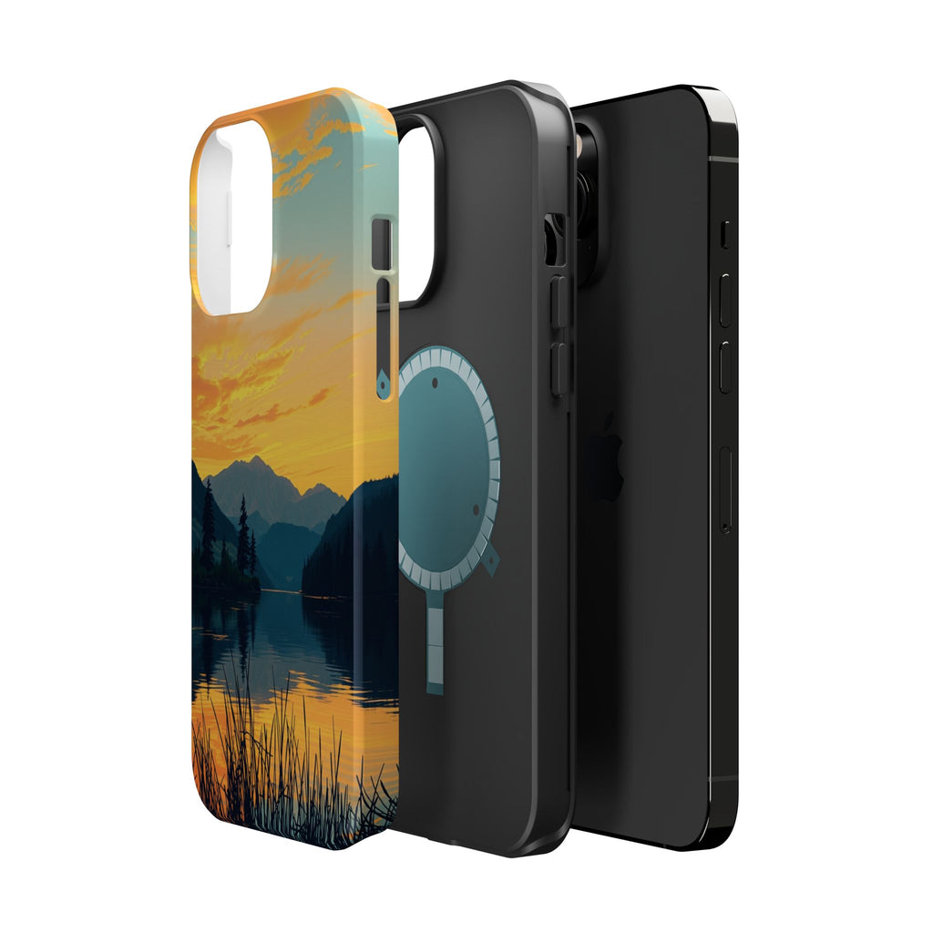iPhone Lake at Twilight Oil Painting Impressionist iPhone Artistic · iPhone Case
