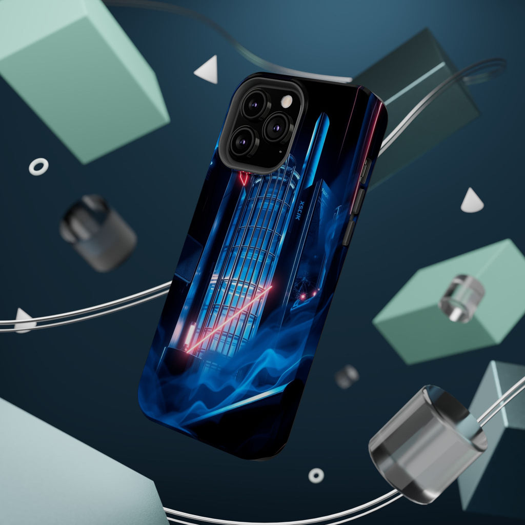 iPhone Midnight Blue And Silver Bauhaus Composition Slim Snap Case · iPhone Case