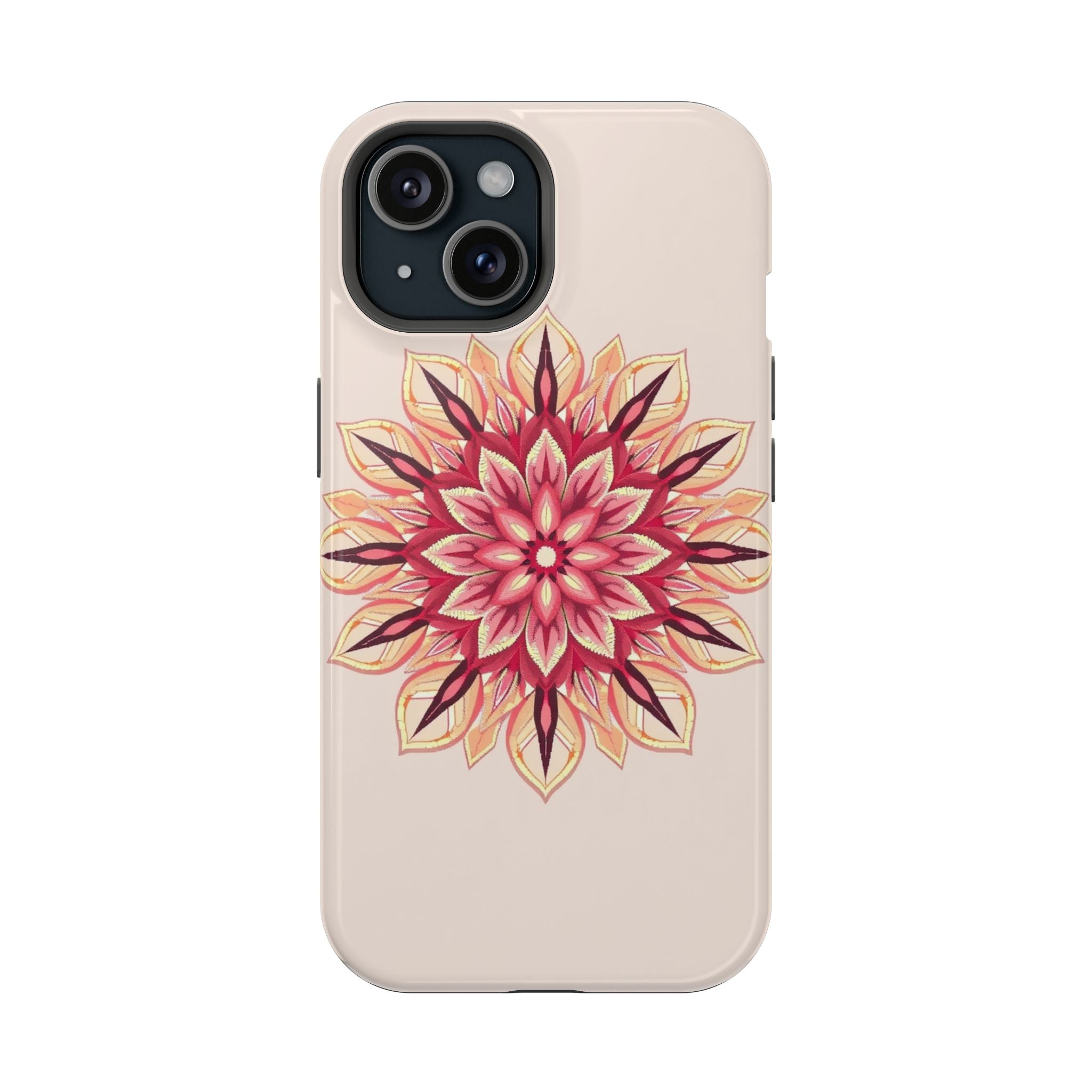 iPhone Floral Mandala Pixel Art -Bit Slim Everyday Designer Case · iPhone Case