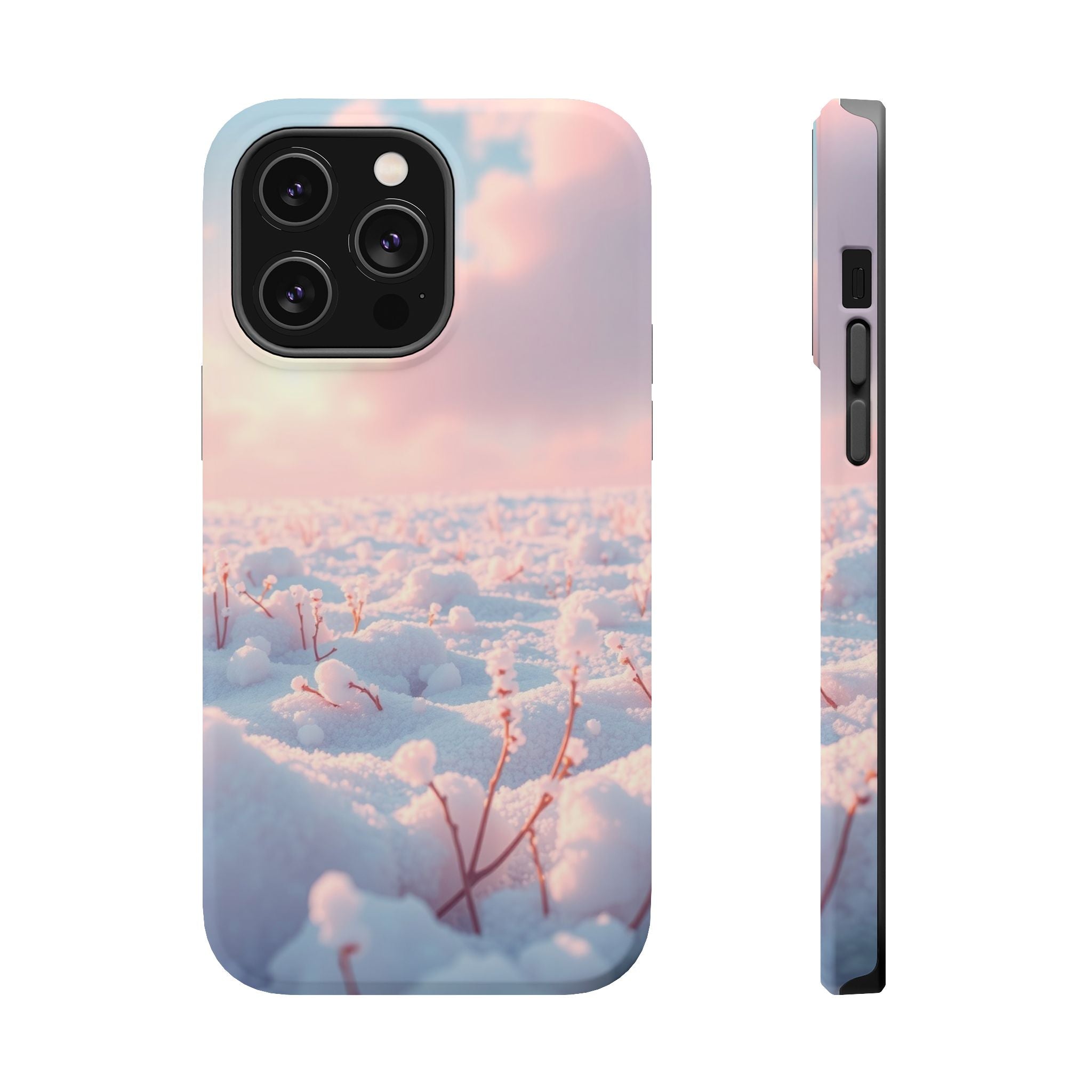 iPhone Snow Field Enchanted Art 13 Bold Modern Everyday Snap Case · iPhone Case