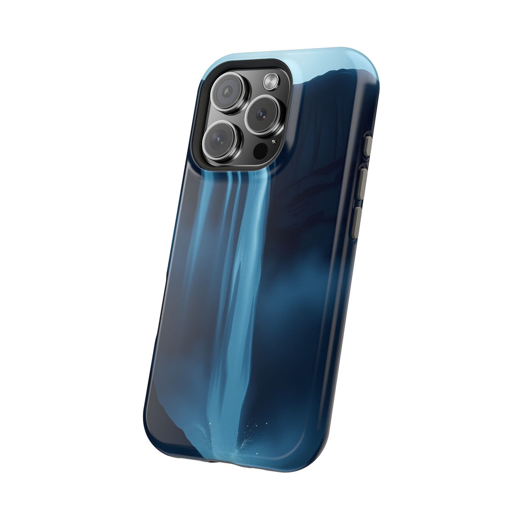 iPhone Midnight Blue And Silver Waterfall Mist Soft iPhone Finish · iPhone Case