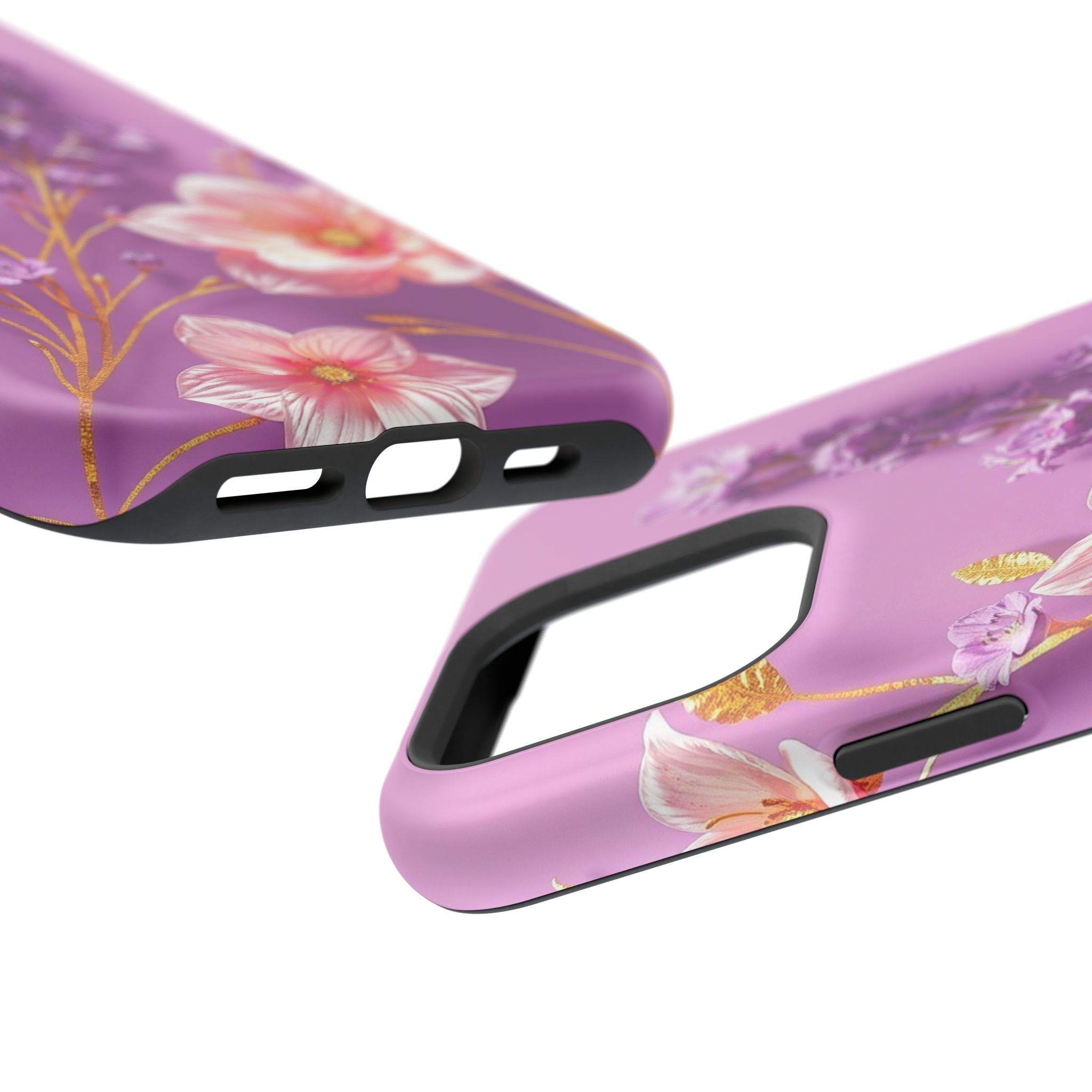 iPhone Radiant Floral Gold Foil Design Slim Everyday Designer Case · iPhone Case