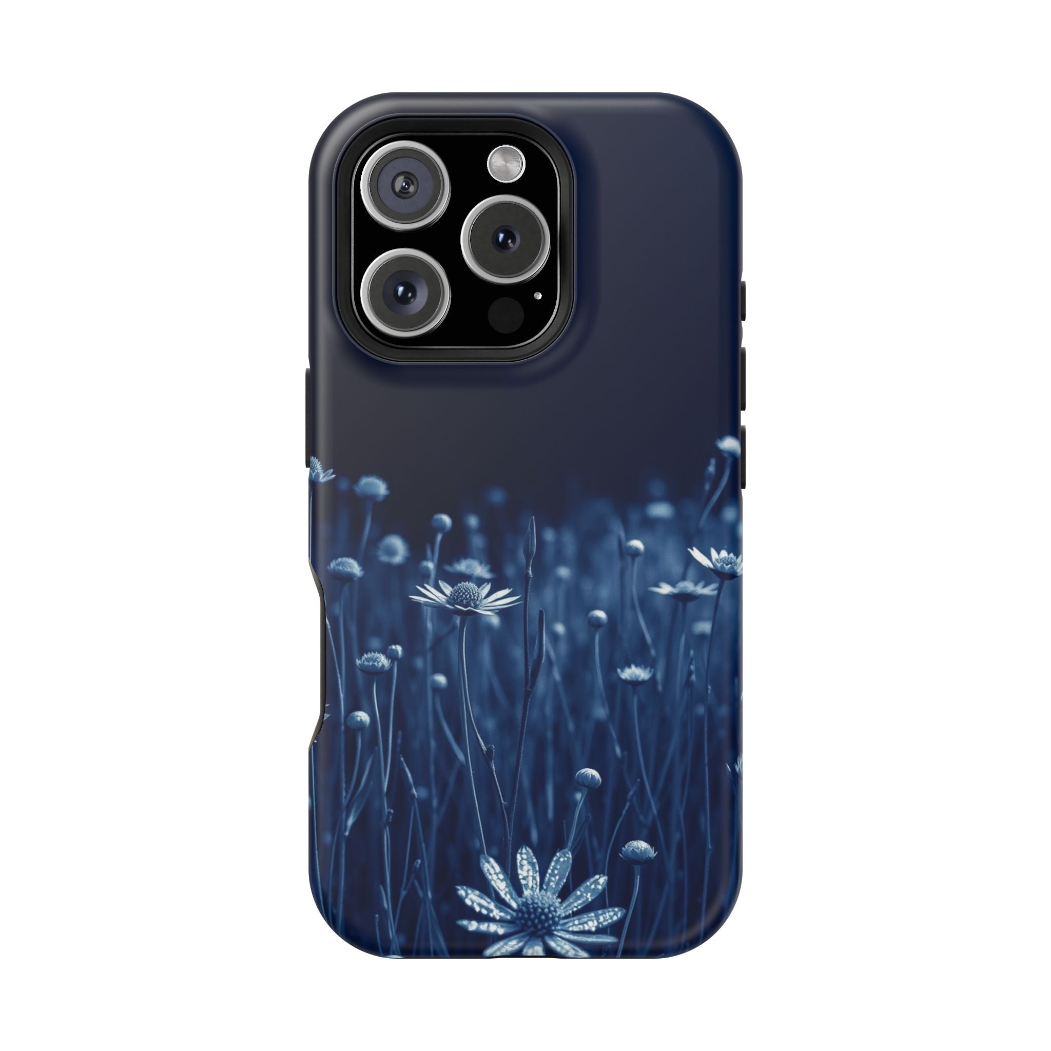 iPhone Midnight Blue And Silver Wildflower Field Clean iPhone Minimal · iPhone C