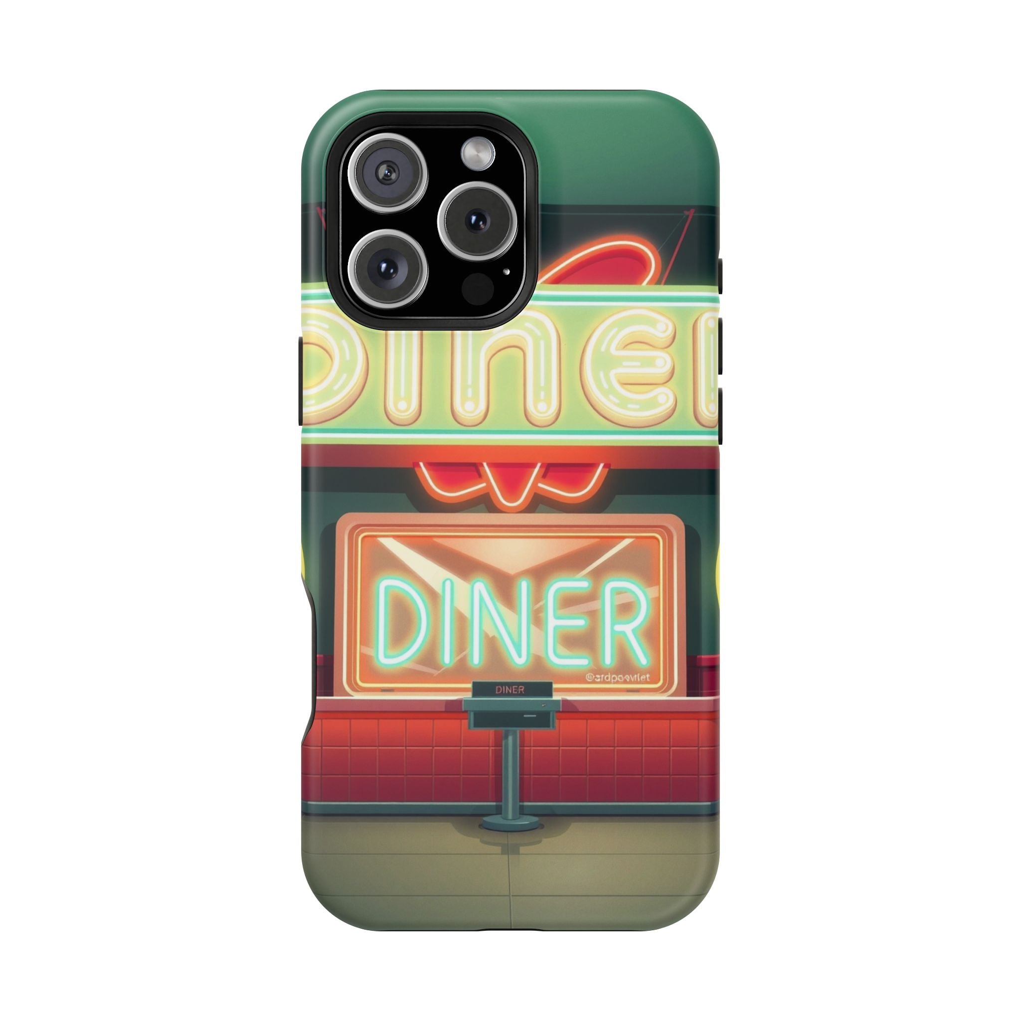 iPhone Neon Diner Sign Mystic Art Bold Modern Everyday Snap Case · iPhone Case