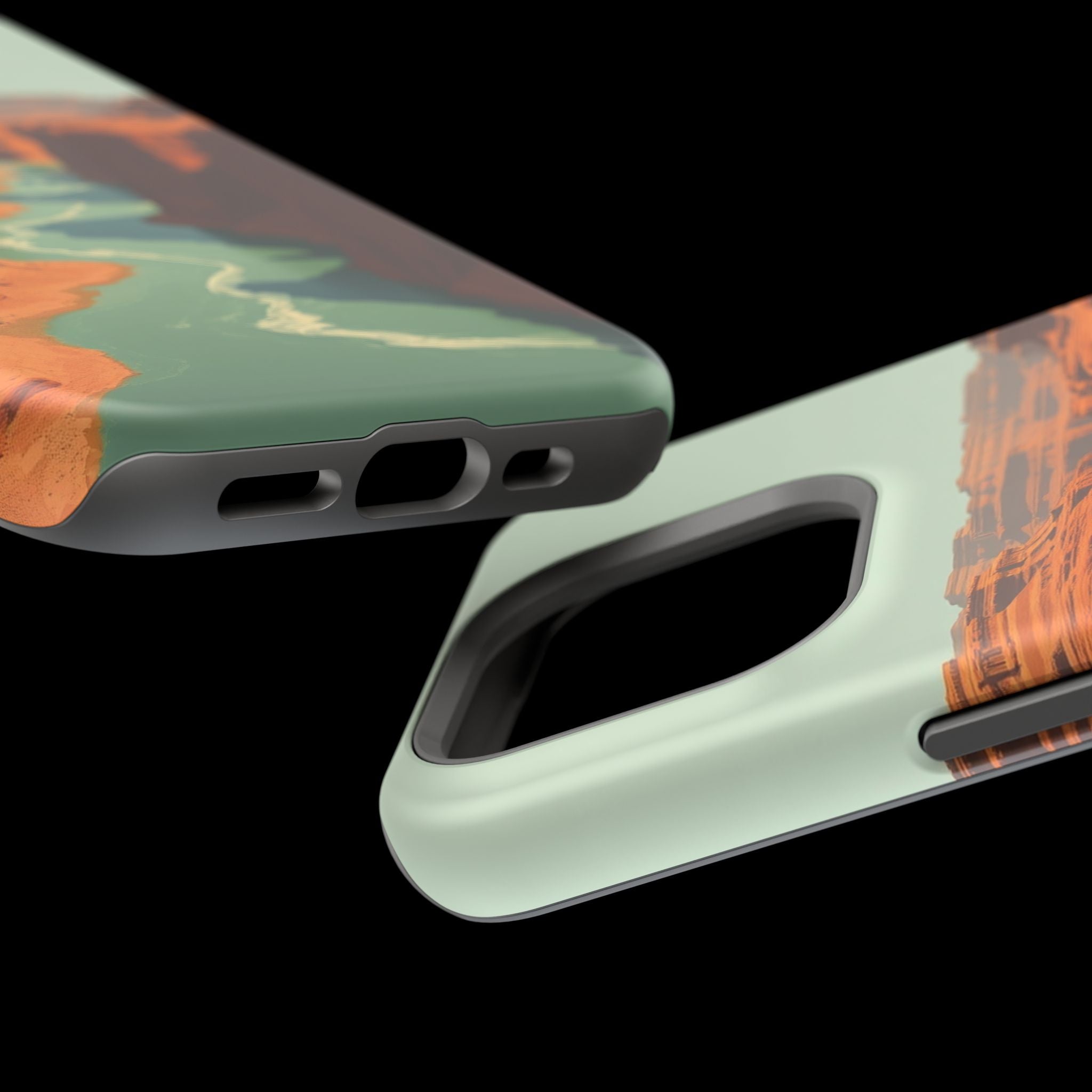 iPhone Burnt Orange And Sand River Canyon Slim iPhone Everyday Designer · iPhone