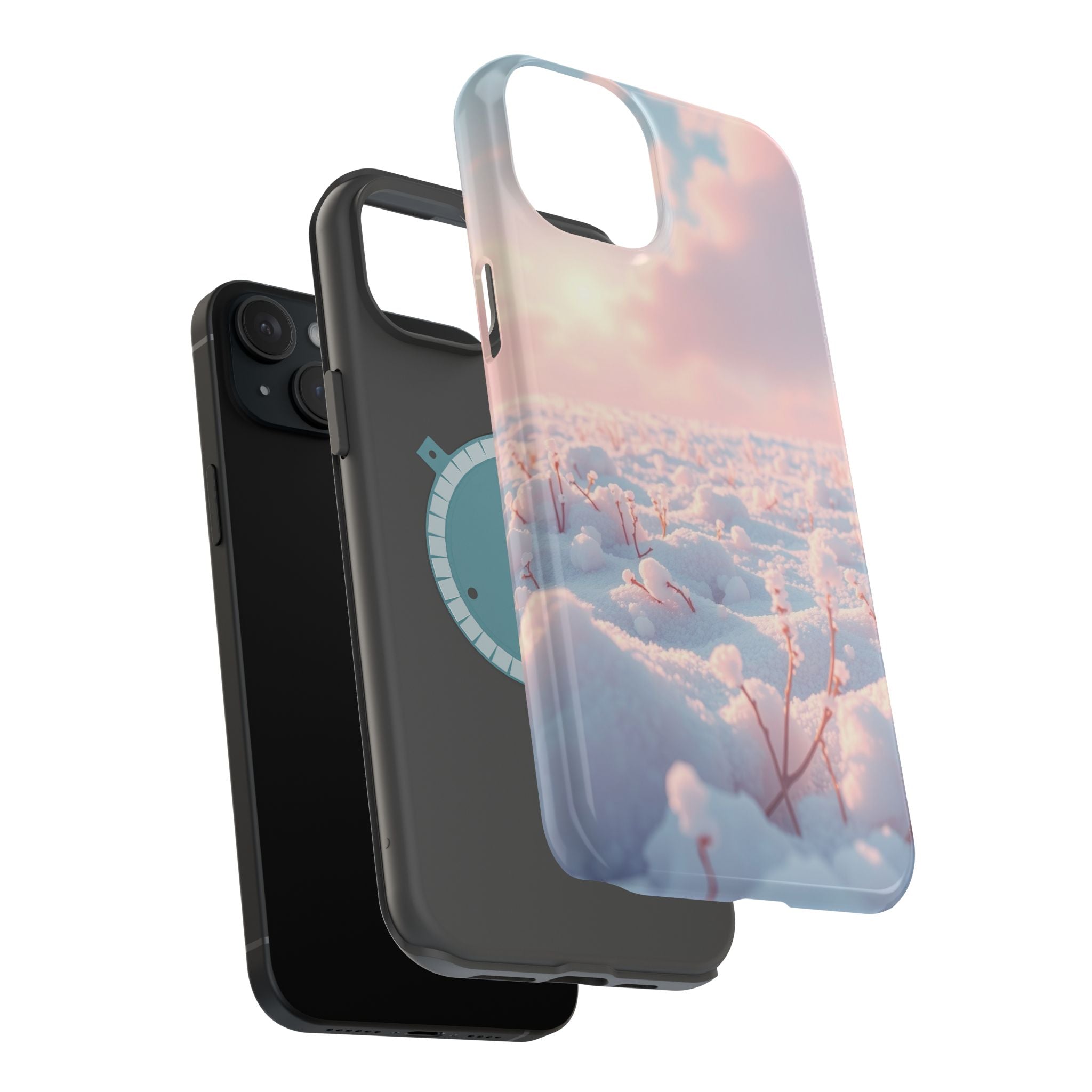 iPhone Snow Field Enchanted Art 13 Bold Modern Everyday Snap Case · iPhone Case
