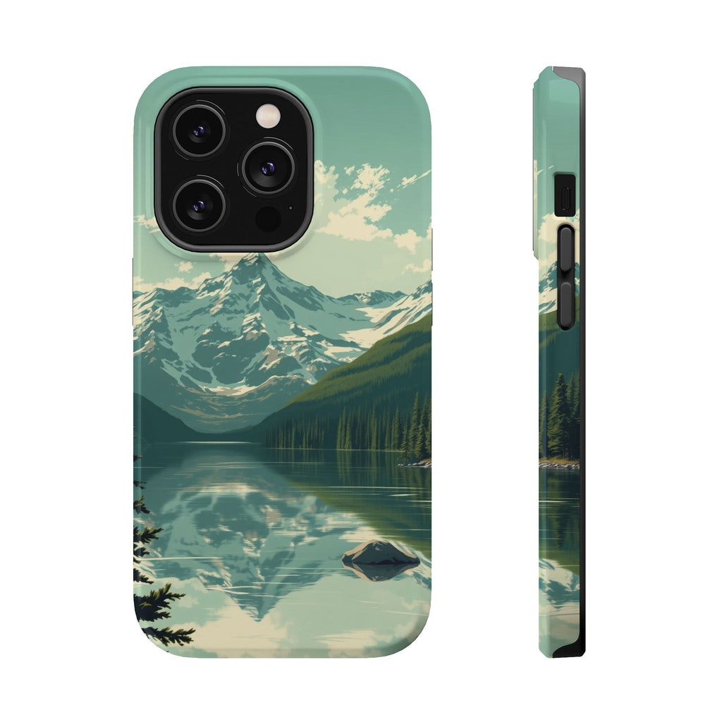 iPhone Glacier Lake Enchanted Art Bold Modern Everyday Snap Case · iPhone Case