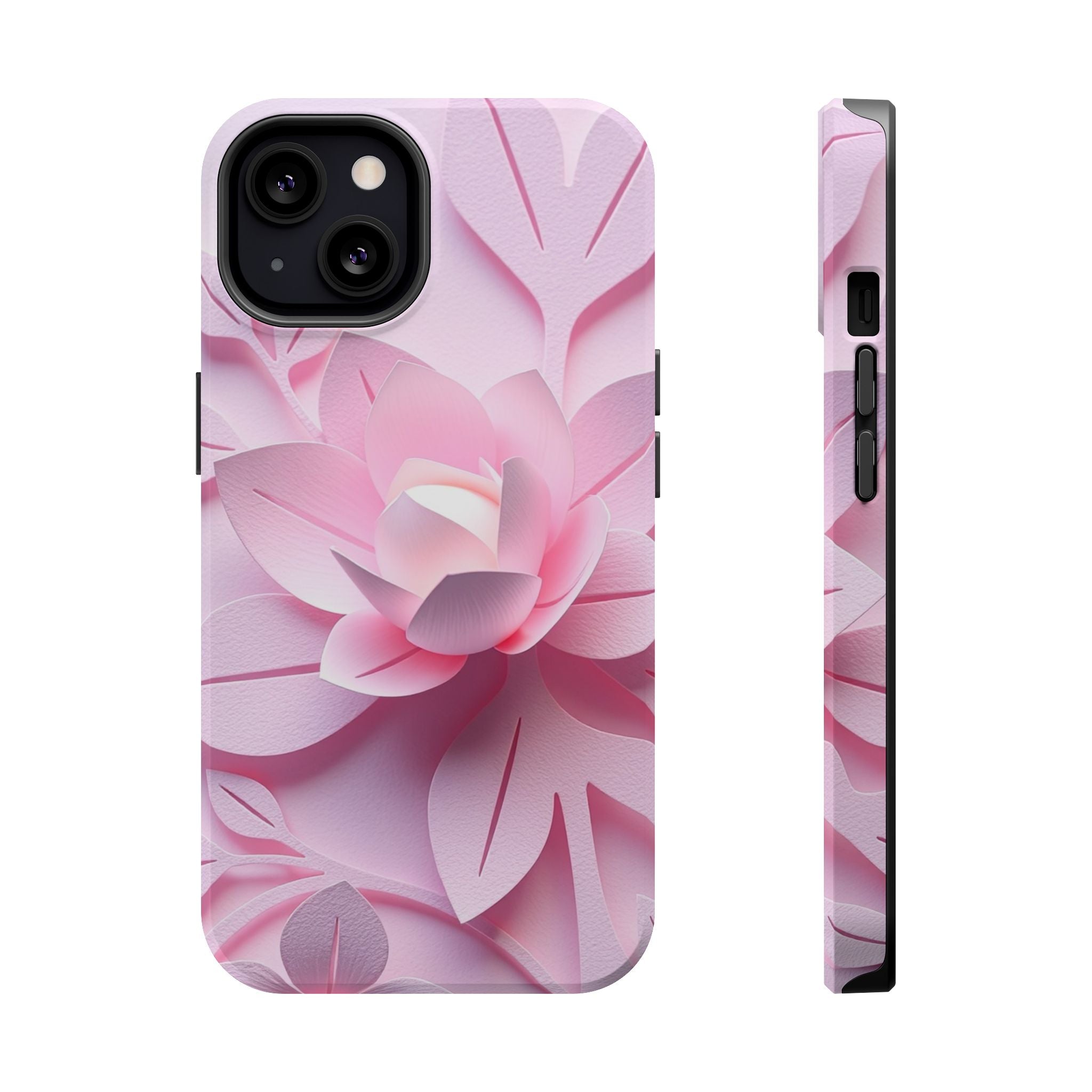 iPhone Floral Geometric Paper Cut Art Slim Everyday Designer Case · iPhone Case