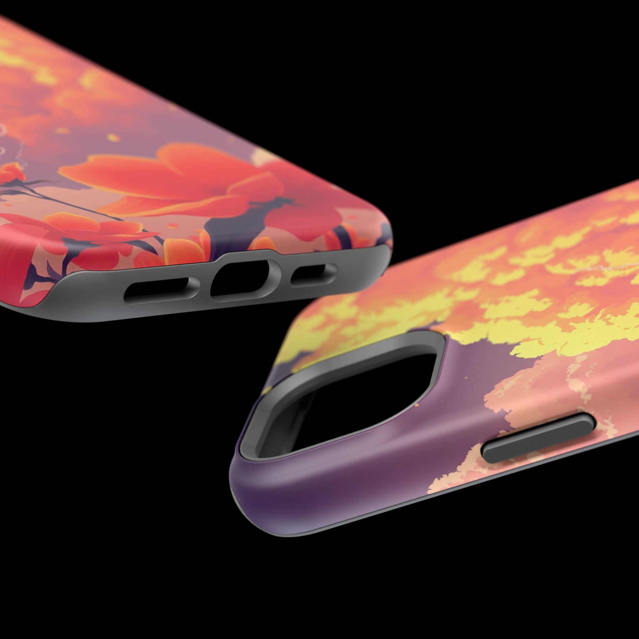 iPhone Sunset Amber And Peach Petal Storm Slim iPhone Everyday Designer · iPhone