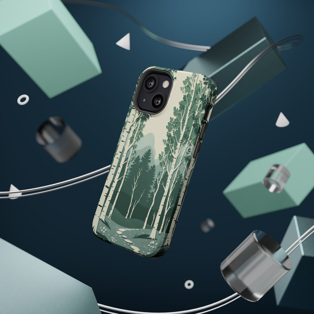 iPhone Birch Grove Paper Cut Art Bold Modern Everyday Snap Case · iPhone Case