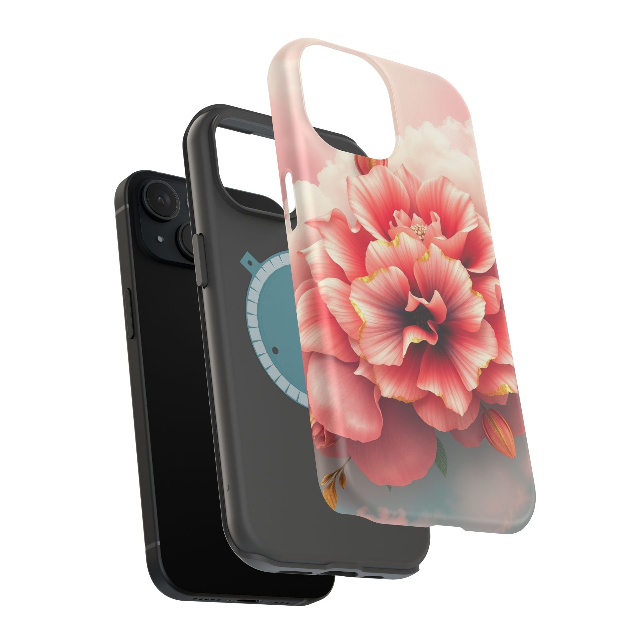 iPhone Pastel Floral Cloud Gold Foil Luxury Slim iPhone Everyday · iPhone Case