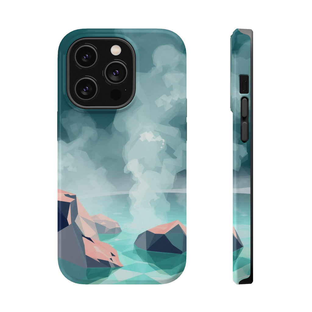 iPhone Mint And Blush Hot Spring Steam Slim Everyday iPhone 10 Designer · iPhone