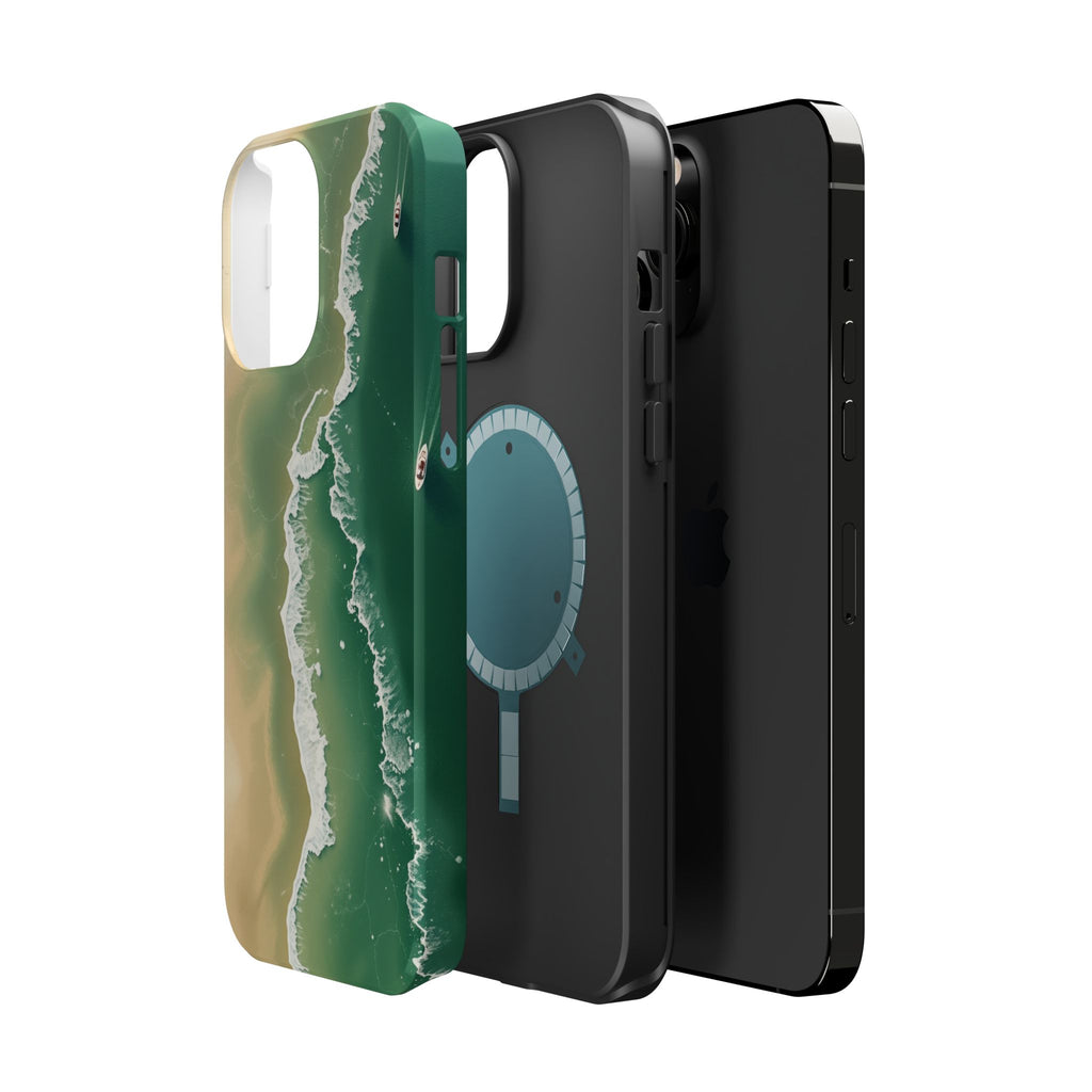 iPhone Shoreline Aerial Bold Art Bold Modern Everyday Snap Case · iPhone Case
