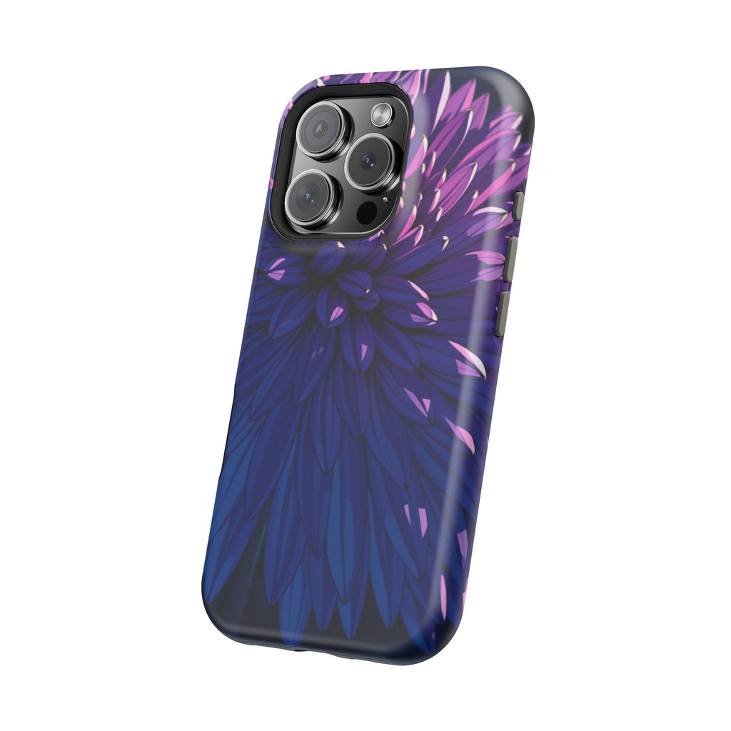 iPhone Indigo And Violet Chrysanthemum Classic Soft iPhone Finish · iPhone Case