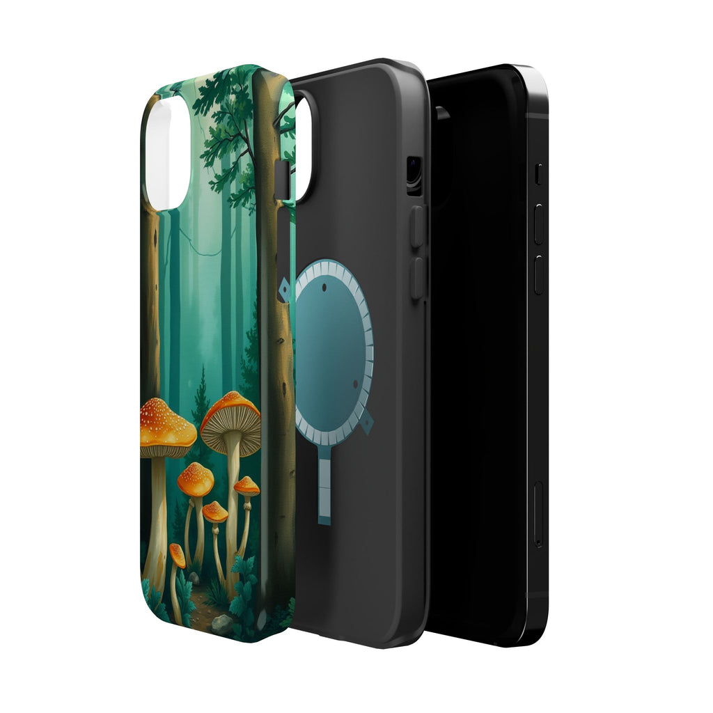 iPhone Mushroom Forest Oil Painting Impressionist iPhone Clean Minimal · iPhone