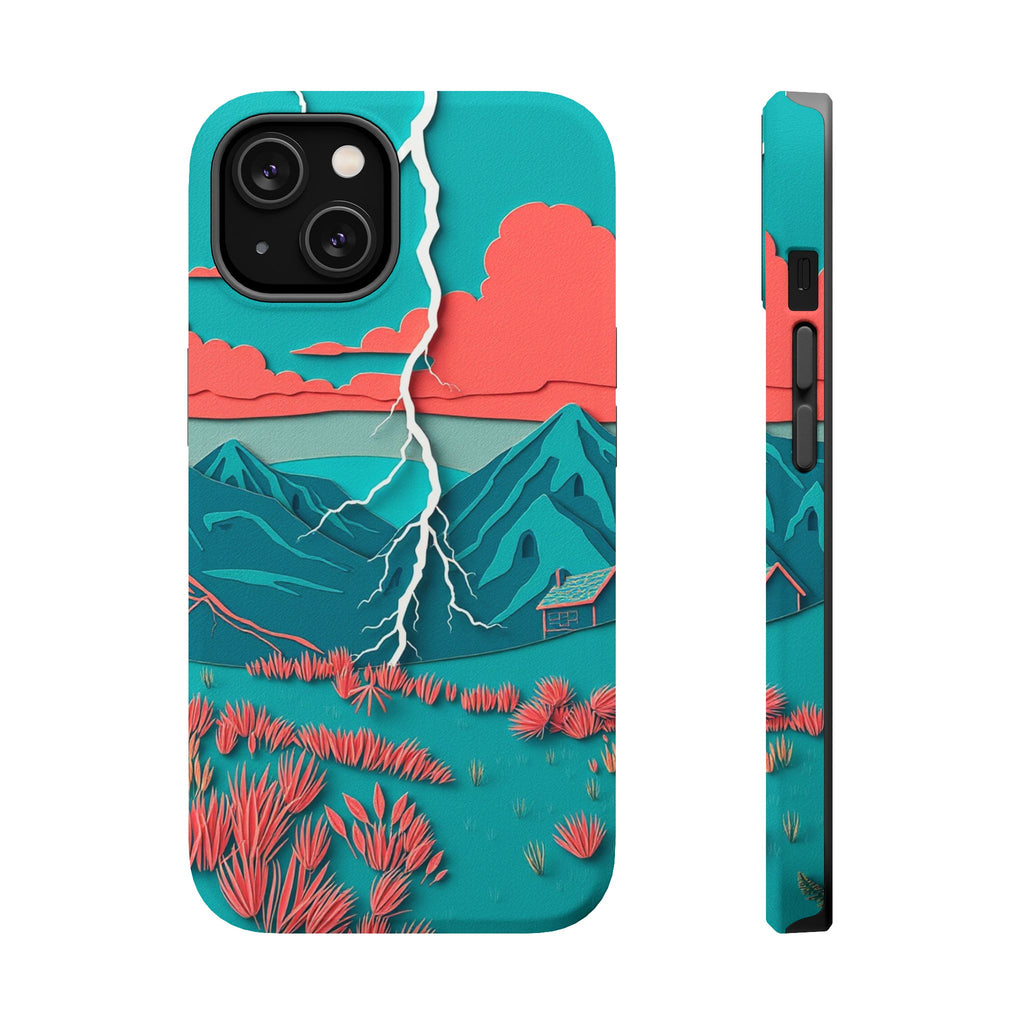 iPhone Prairie Lightning Paper Cut Art Slim Everyday Designer Case · iPhone Case