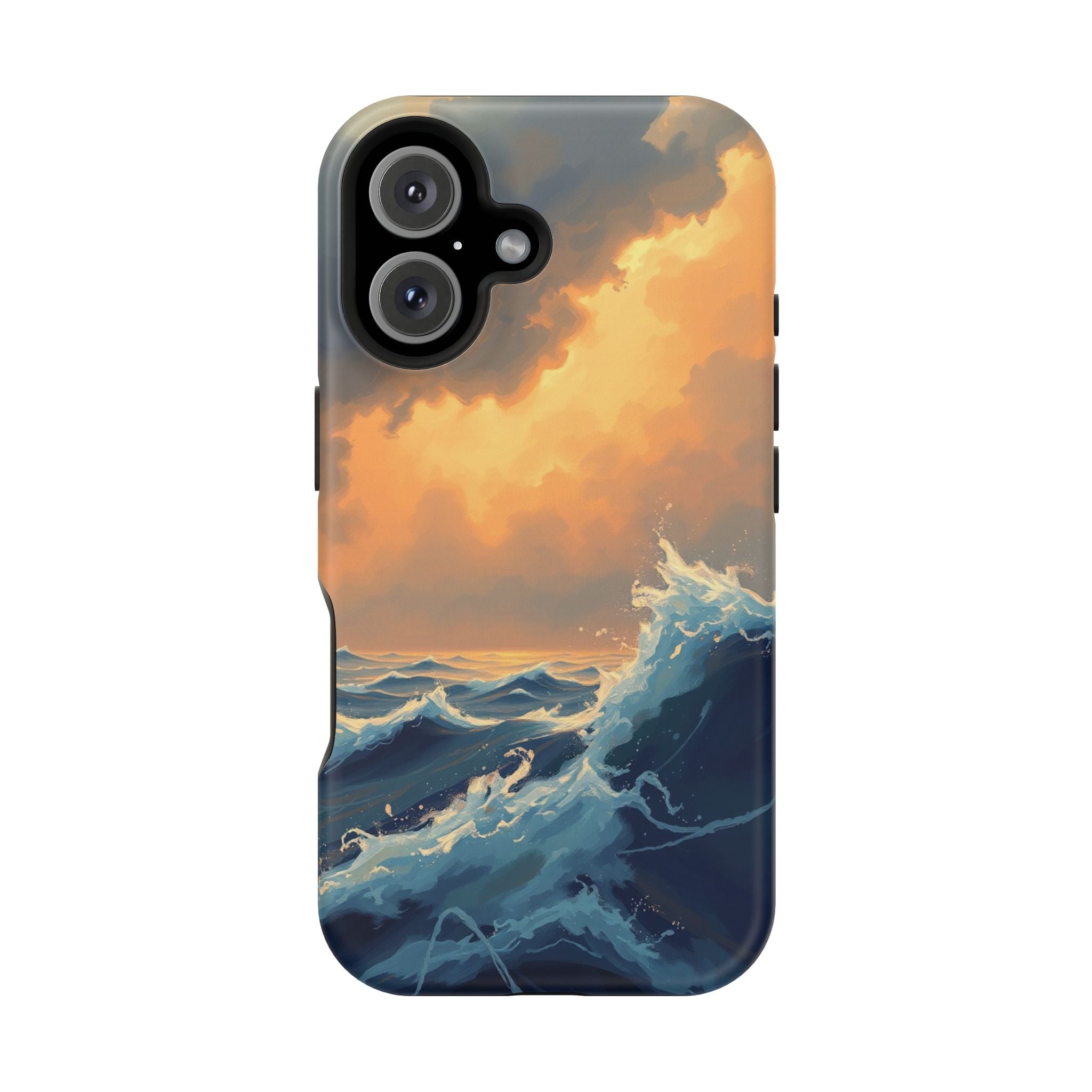 iPhone Sunset Amber And Peach Storm at Sea Slim iPhone Everyday · iPhone Case