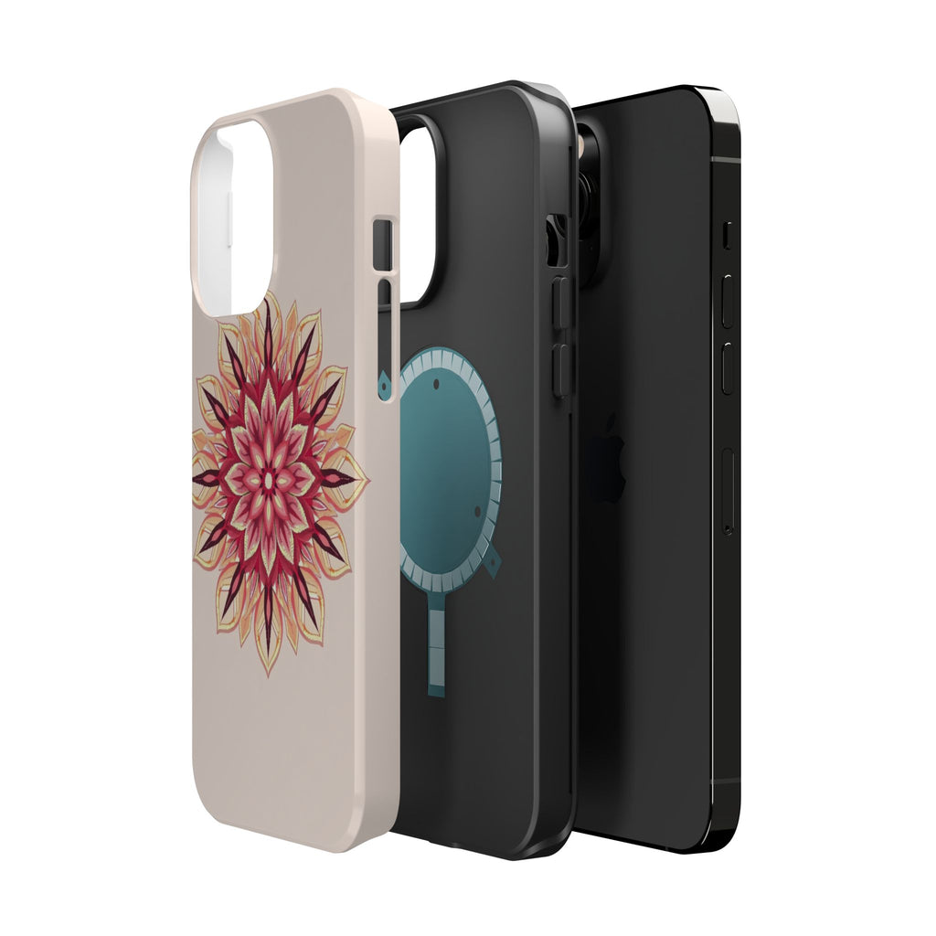 iPhone Floral Mandala Pixel Art -Bit Slim Everyday Designer Case · iPhone Case