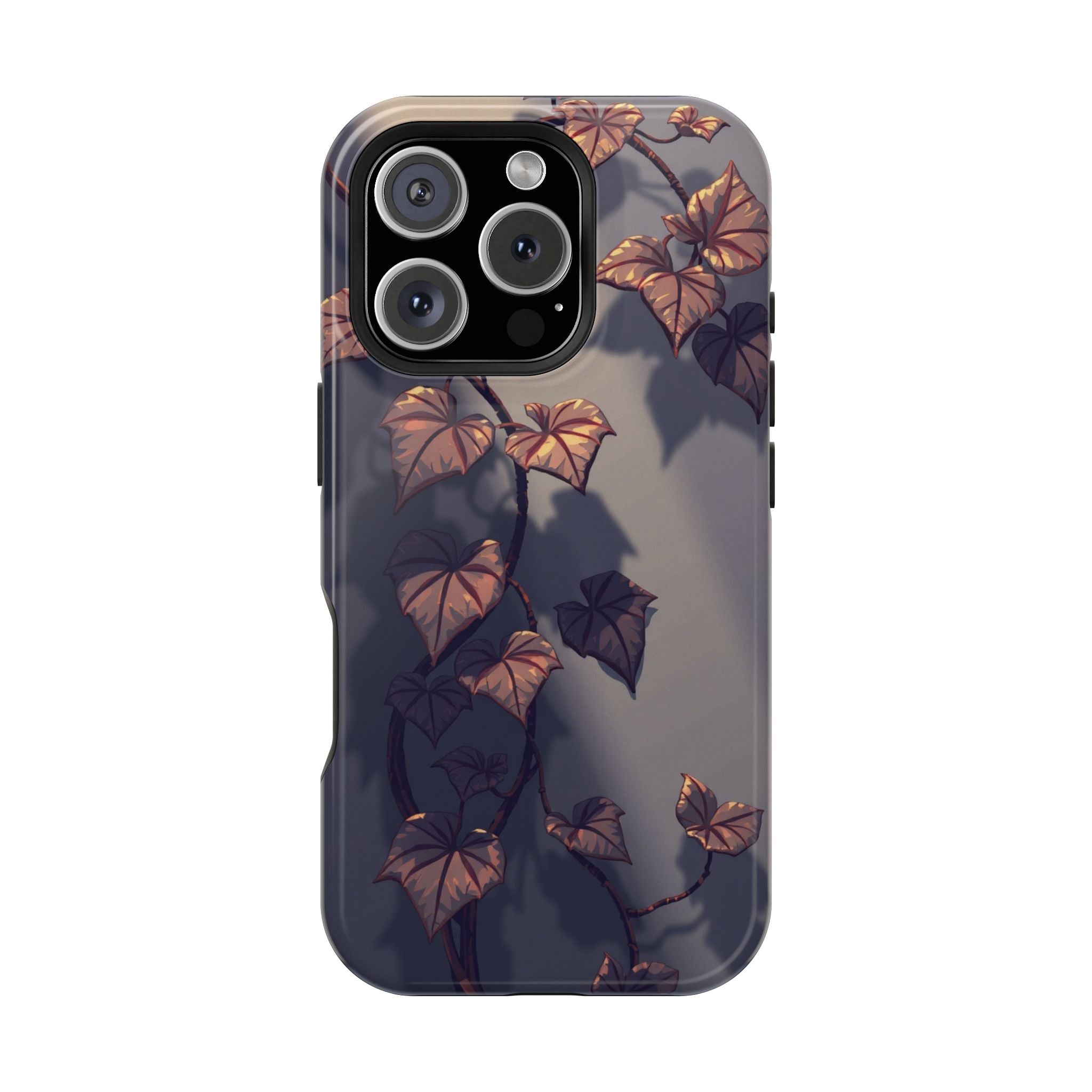 iPhone Charcoal And Copper Art Nouveau Vine Soft iPhone 13 Finish · iPhone Case