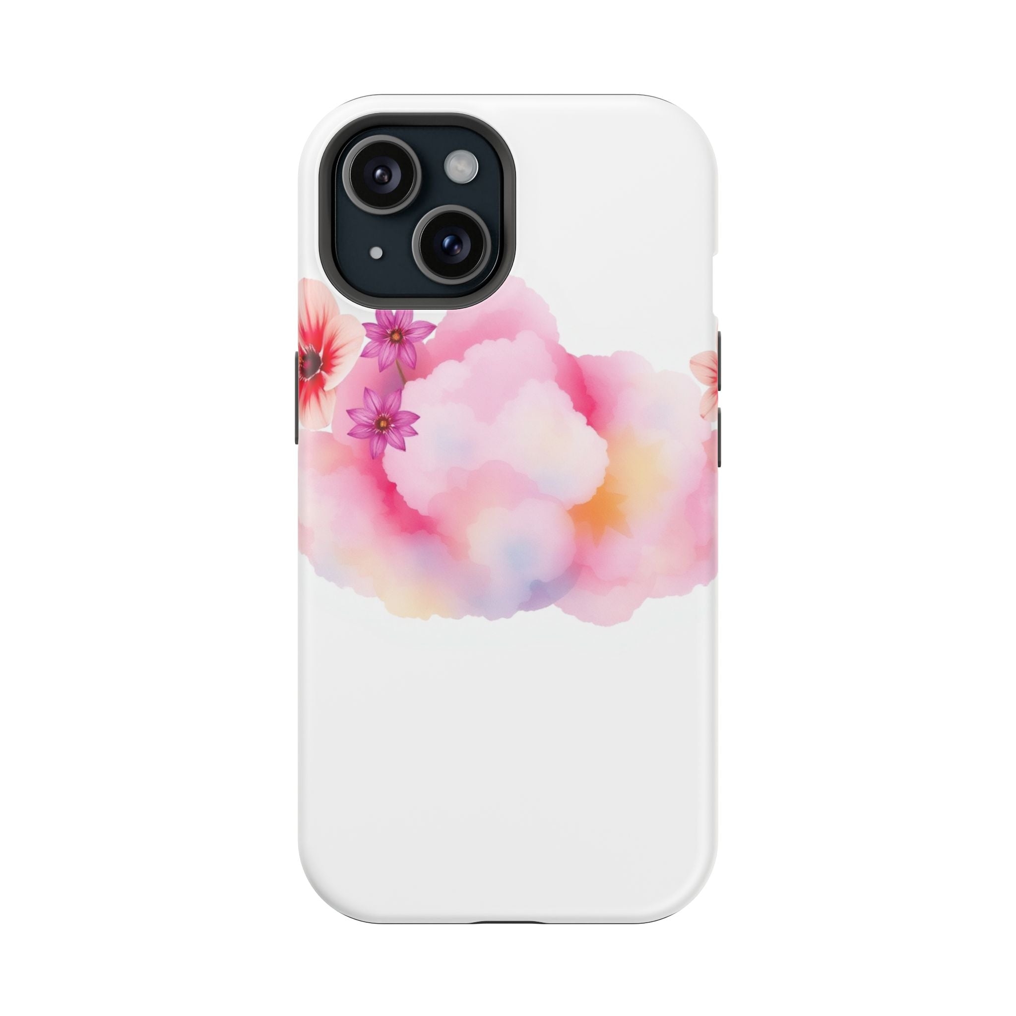 iPhone Pastel Floral Cloud Vibrant Watercolor Carry Case Slim Snap Case · iPhone