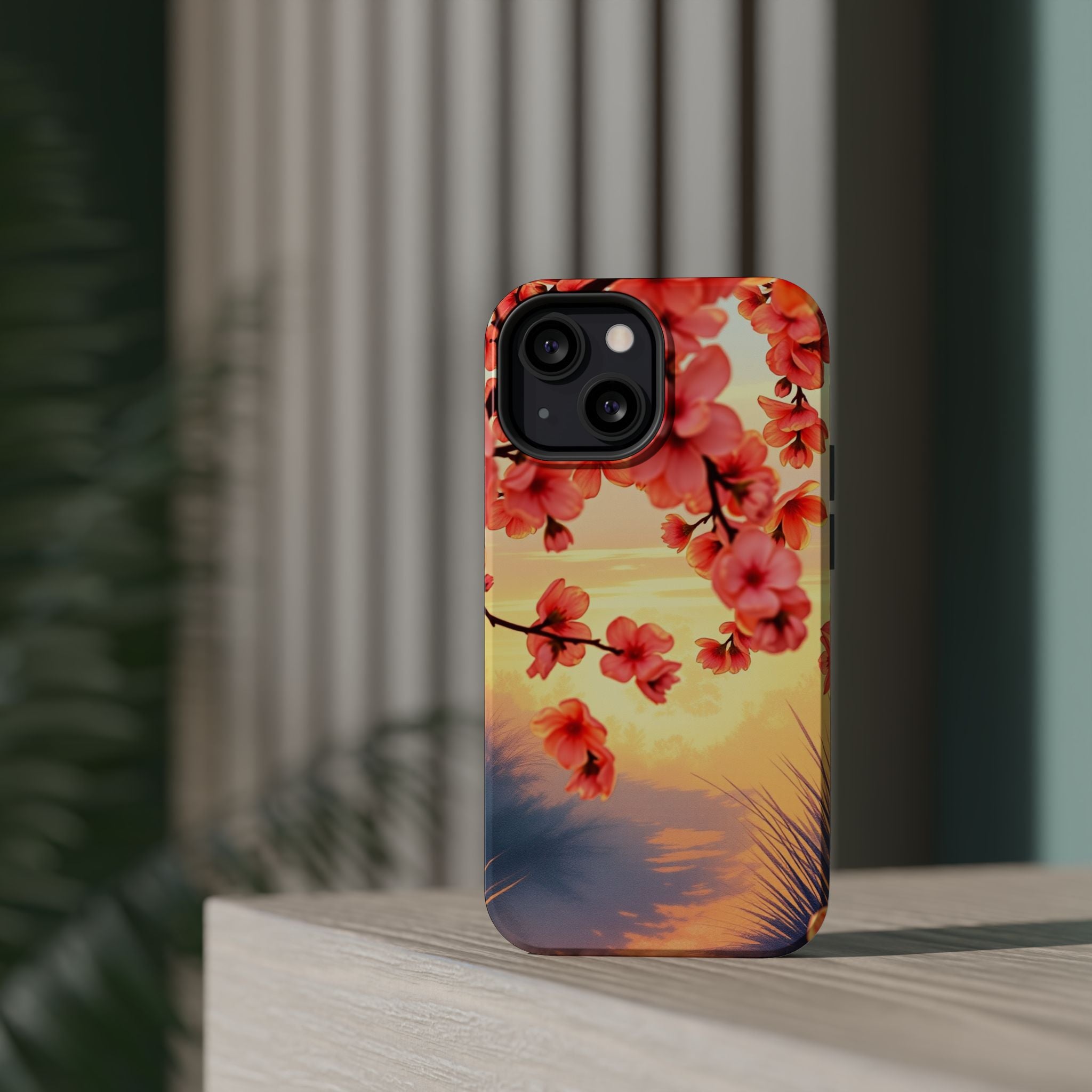 iPhone Sunset Amber And Peach Blossom Trail Slim Snap Cas Carry Case · iPhone Ca