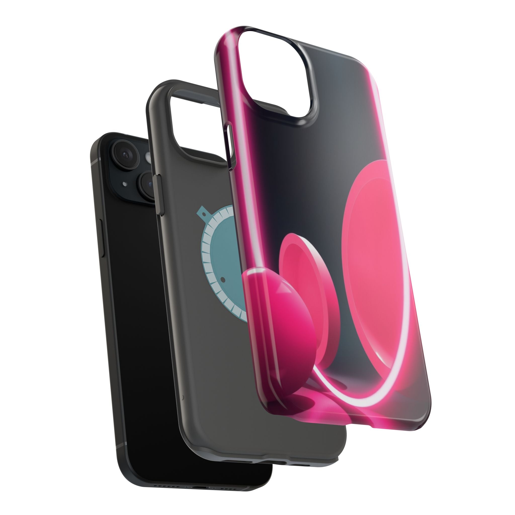 iPhone 1960s Mod Circles Neon Cyberpunk Slim Everyday Designer Case · iPhone Cas