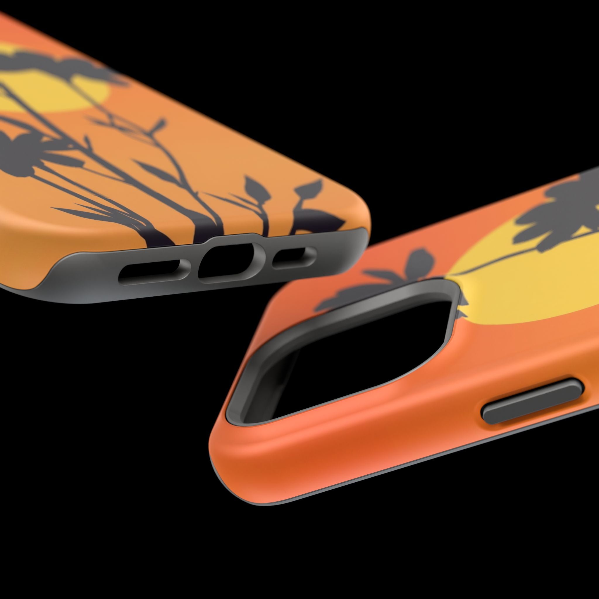 iPhone Vibrant Floral Silhouette Design Slim Everyday iPhone Designer · iPhone C