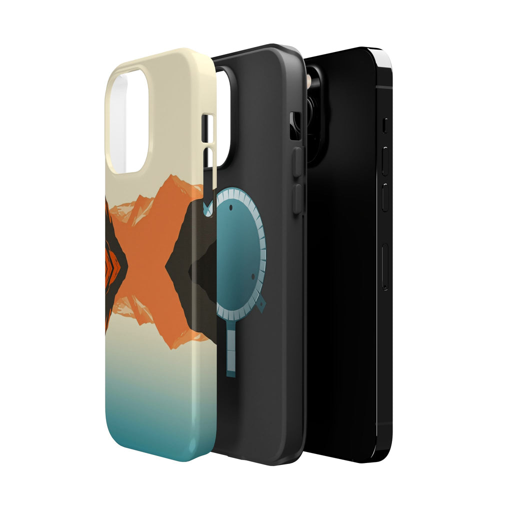 iPhone Burnt Orange And Sand Fjord Reflection Slim iPhone Everyday · iPhone Case